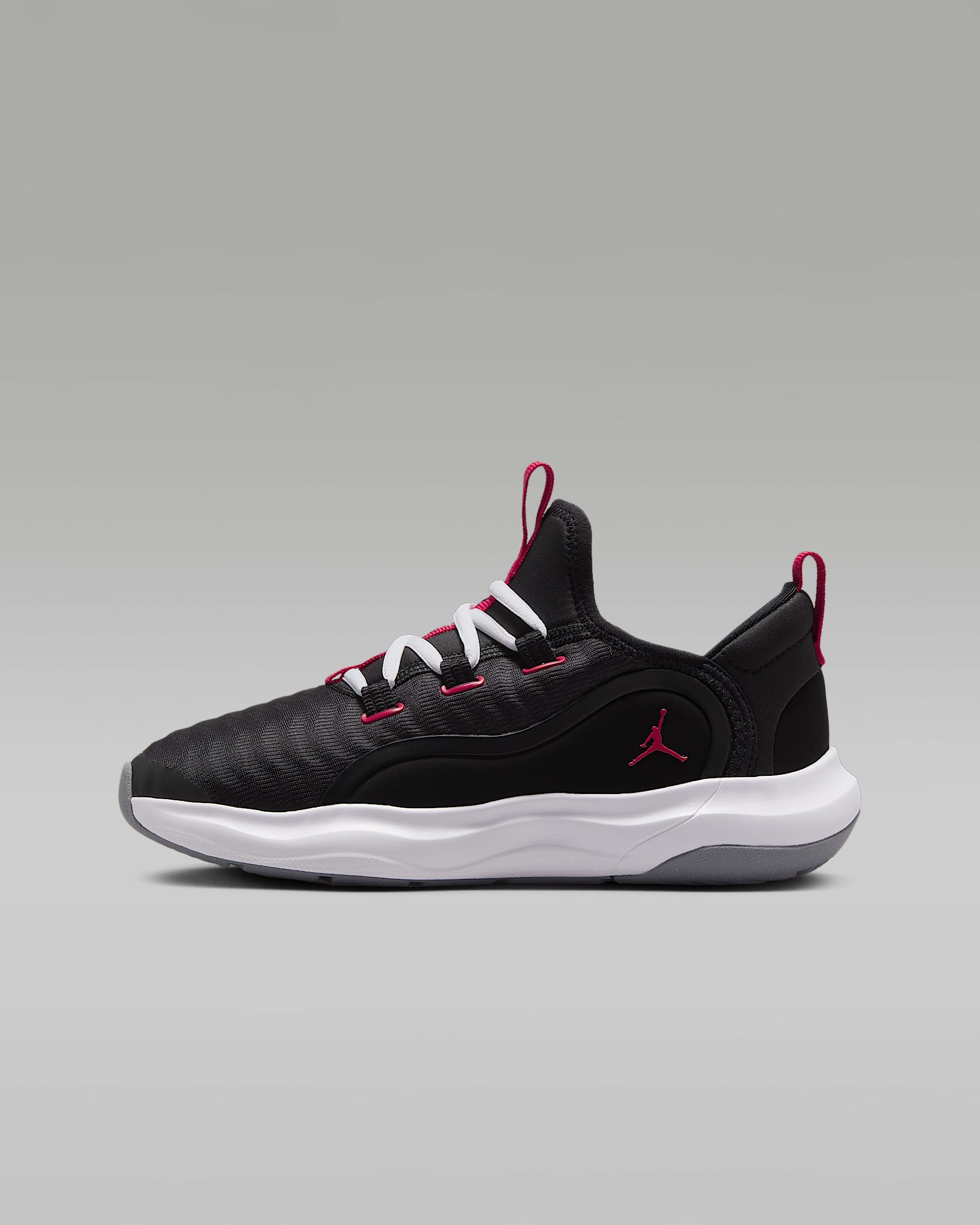 Jordan 23/7.2 EasyOn 新年蜕变系列大鲨鱼大童运动鞋 - 黑/冷灰/白色/大学红