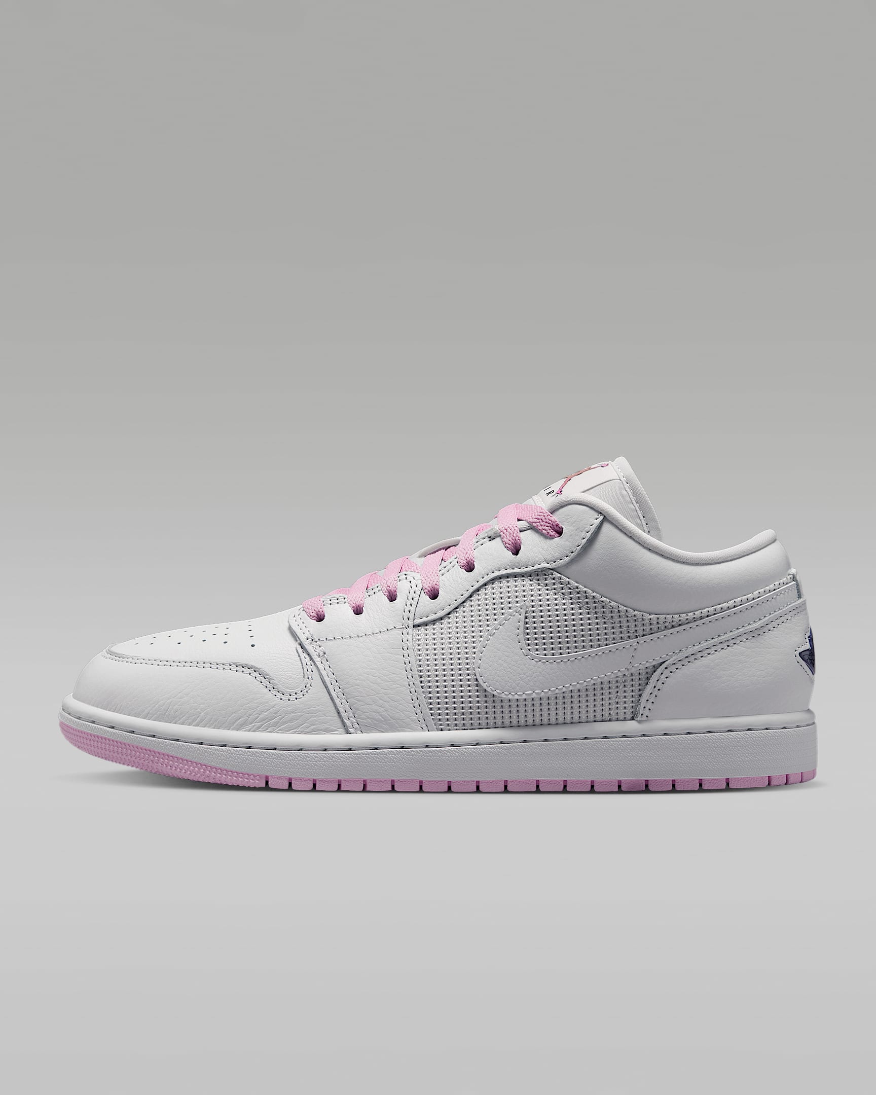 Air Jordan 1 Low SE 男子运动鞋 - 山峰白/浅北极粉/银