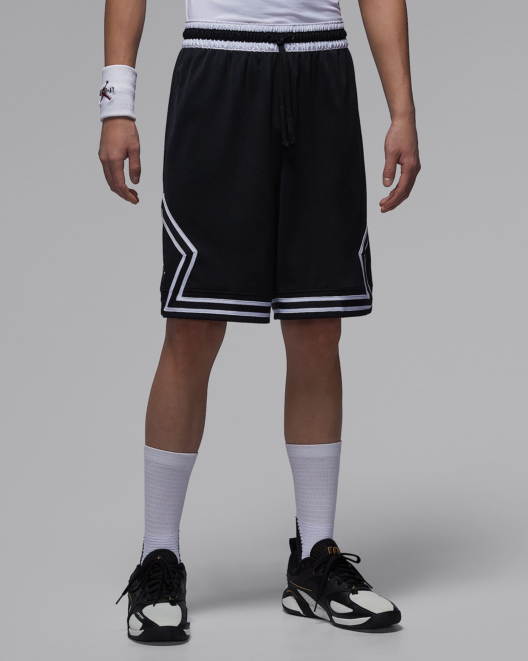 Jordan Sport Dri-FIT Diamond 男子速干短裤 - 黑/黑/黑