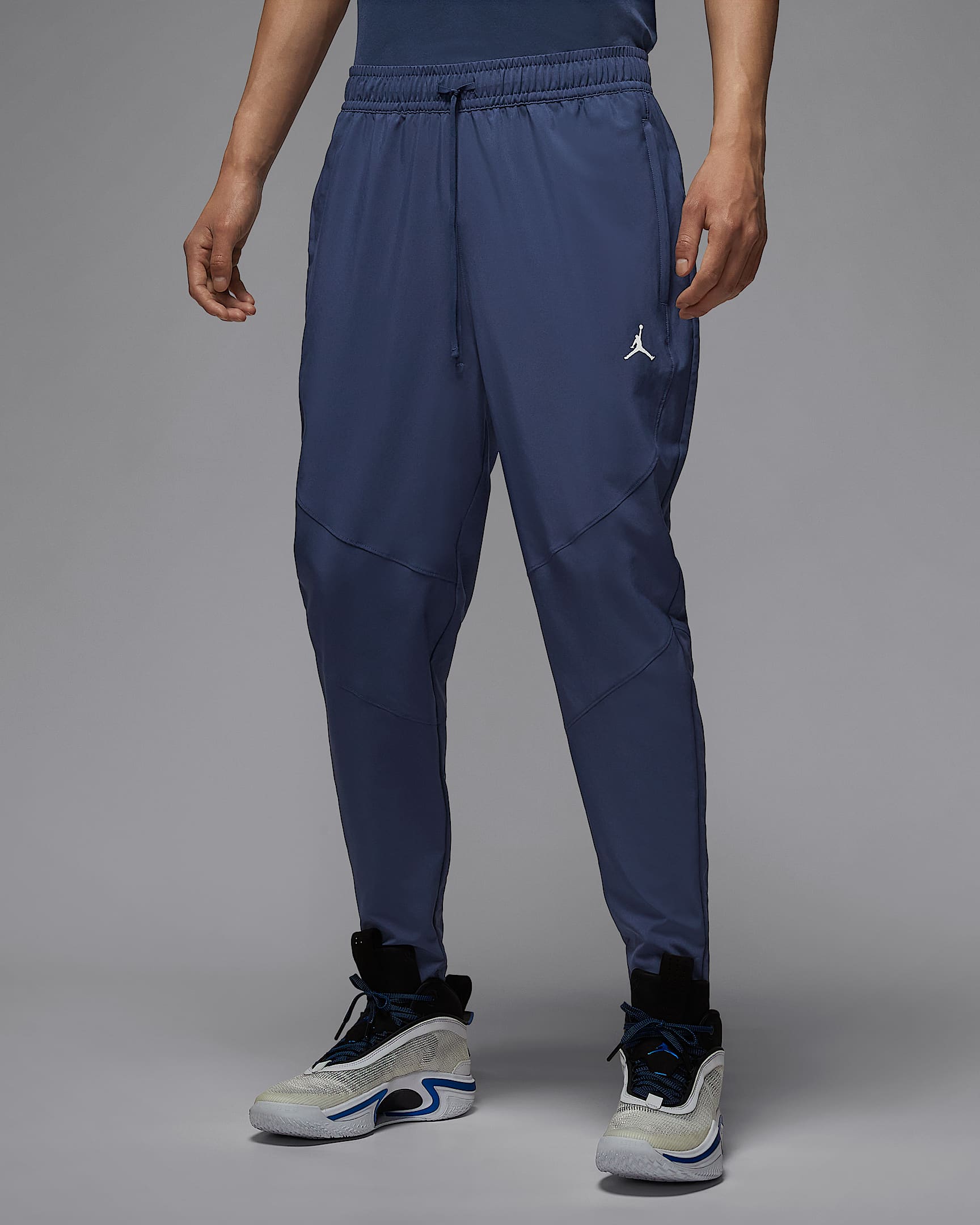 Jordan Dri-FIT Sport 男子速干梭织长裤 - 深藏青/深藏青/白色