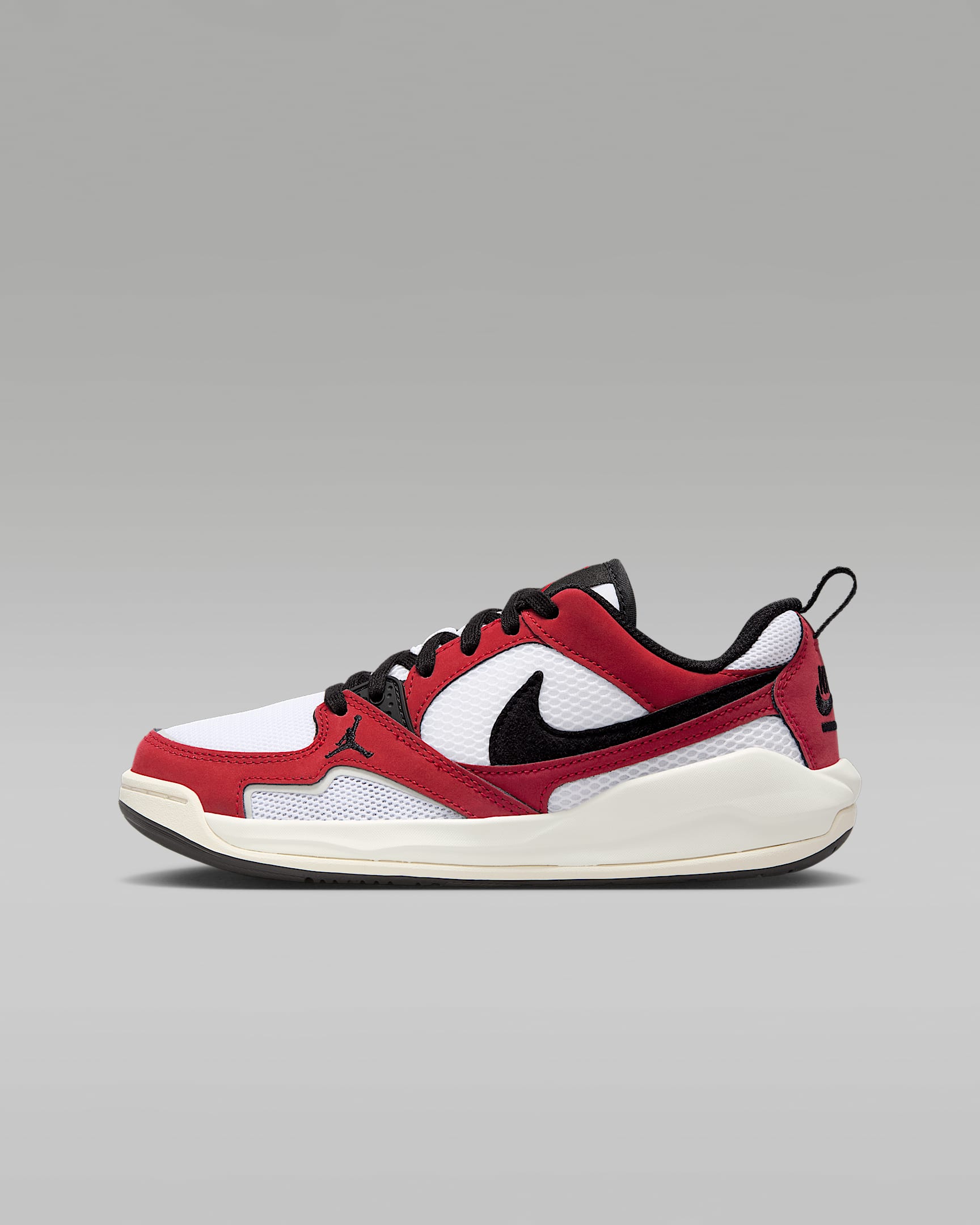 Jordan CMFT Era Jordan 舒释鞋大童运动鞋 - 白色/校园红/帆白/黑