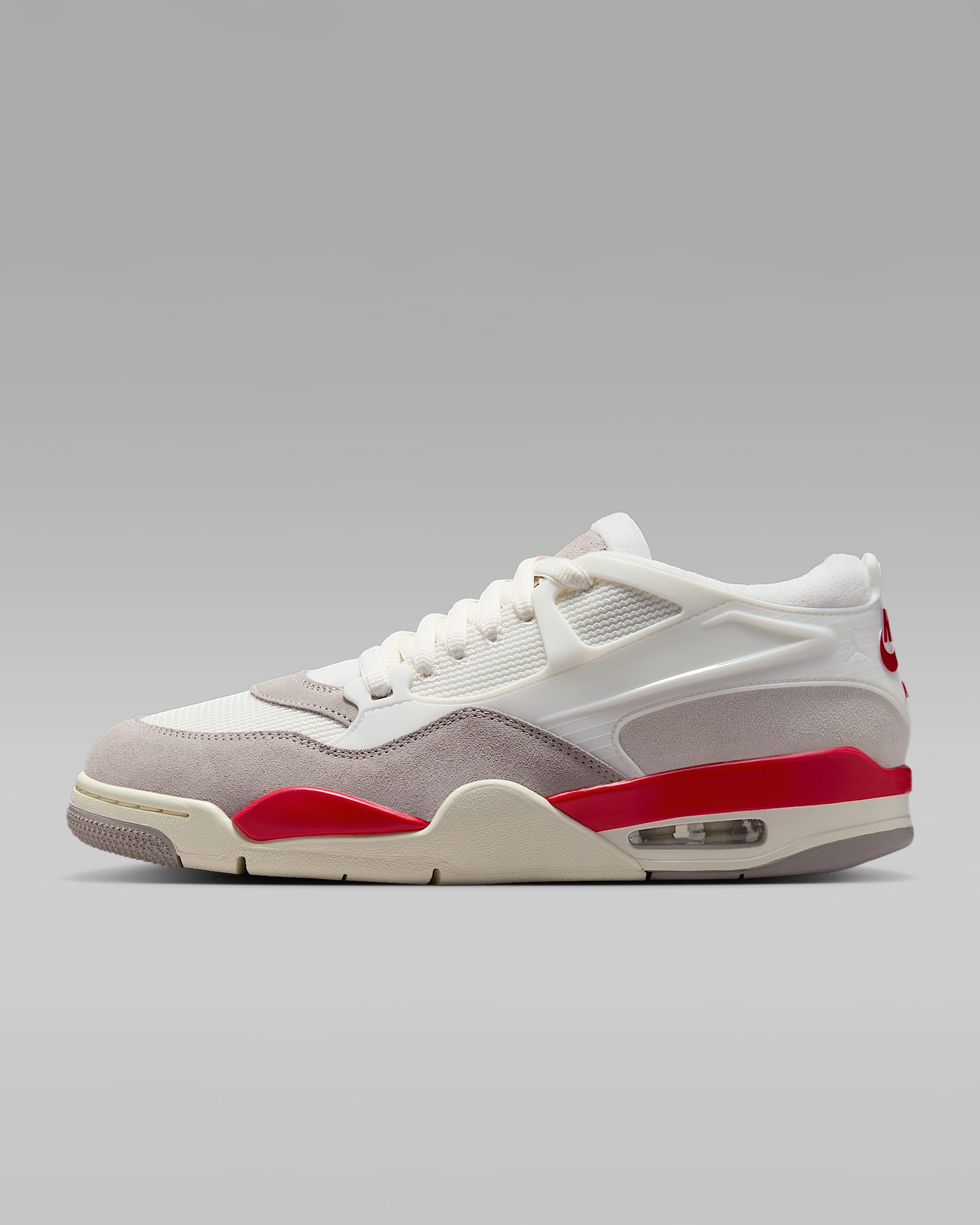Air Jordan 4 RM 男子运动鞋骑士鞋 - 帆白/大学灰/椰奶色/火焰红