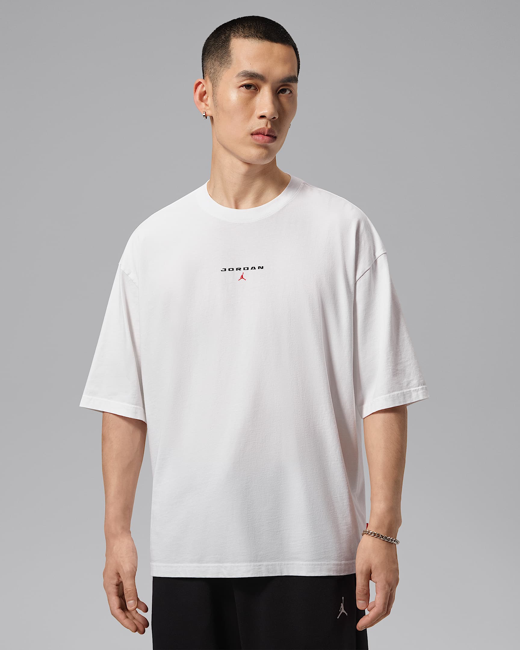 Jordan Flight Essentials 男子 Oversize 风短袖T恤 - 白色