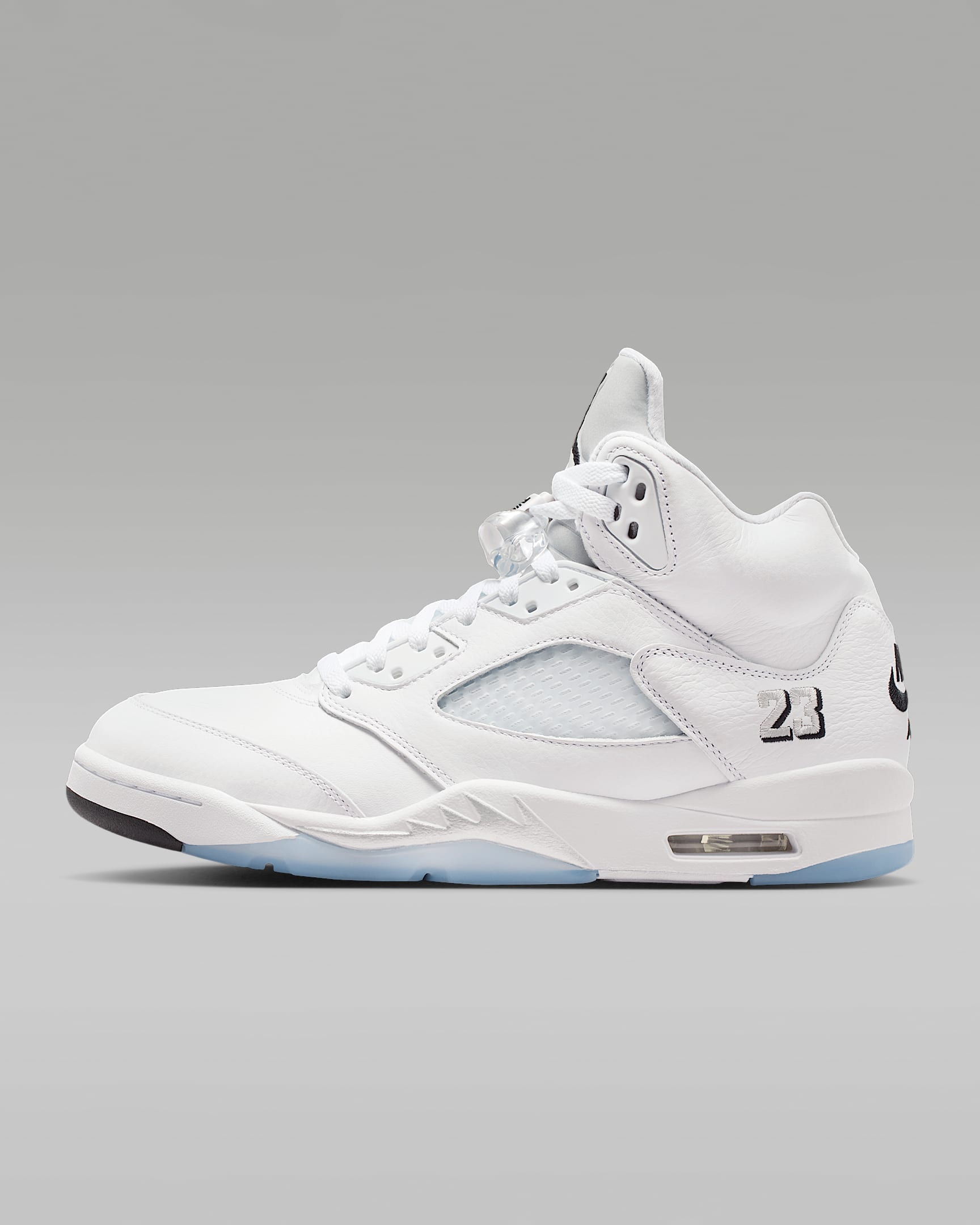 Air Jordan 5 Retro OG "White Metallic" 复刻男子运动鞋 - 白色/金属银/黑