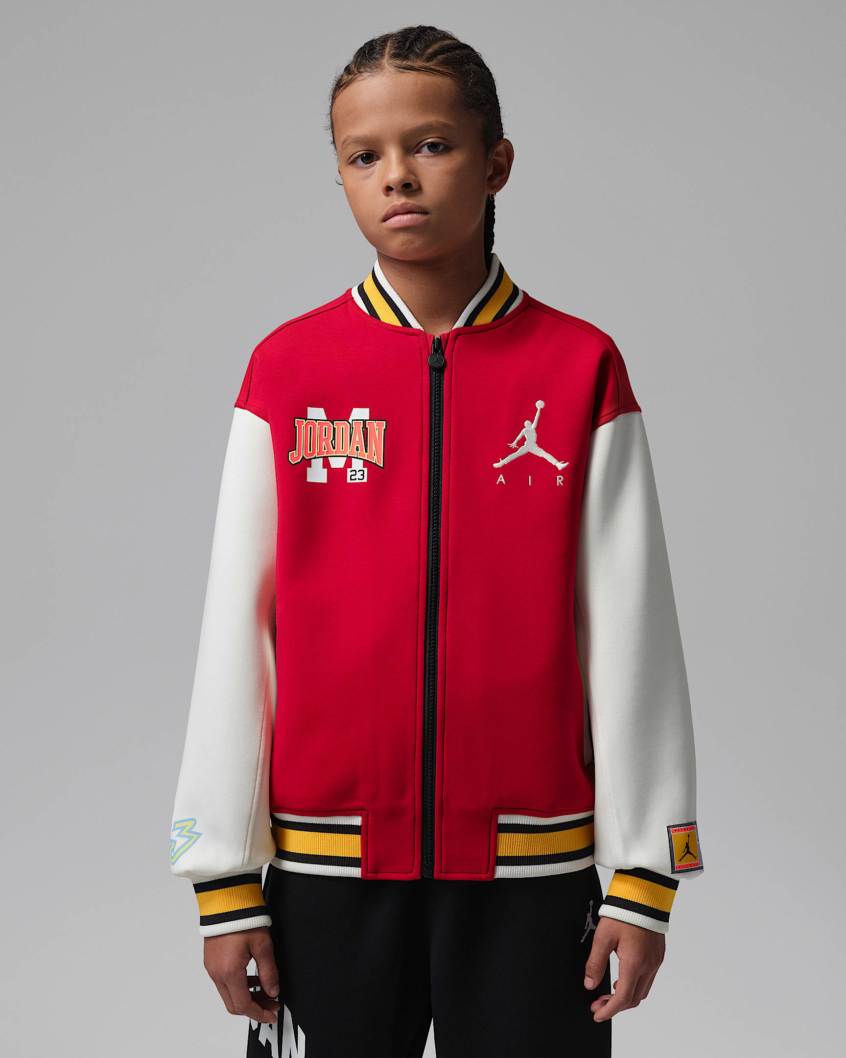 Jordan Patch Dynasty 大童夹克 - 健身红