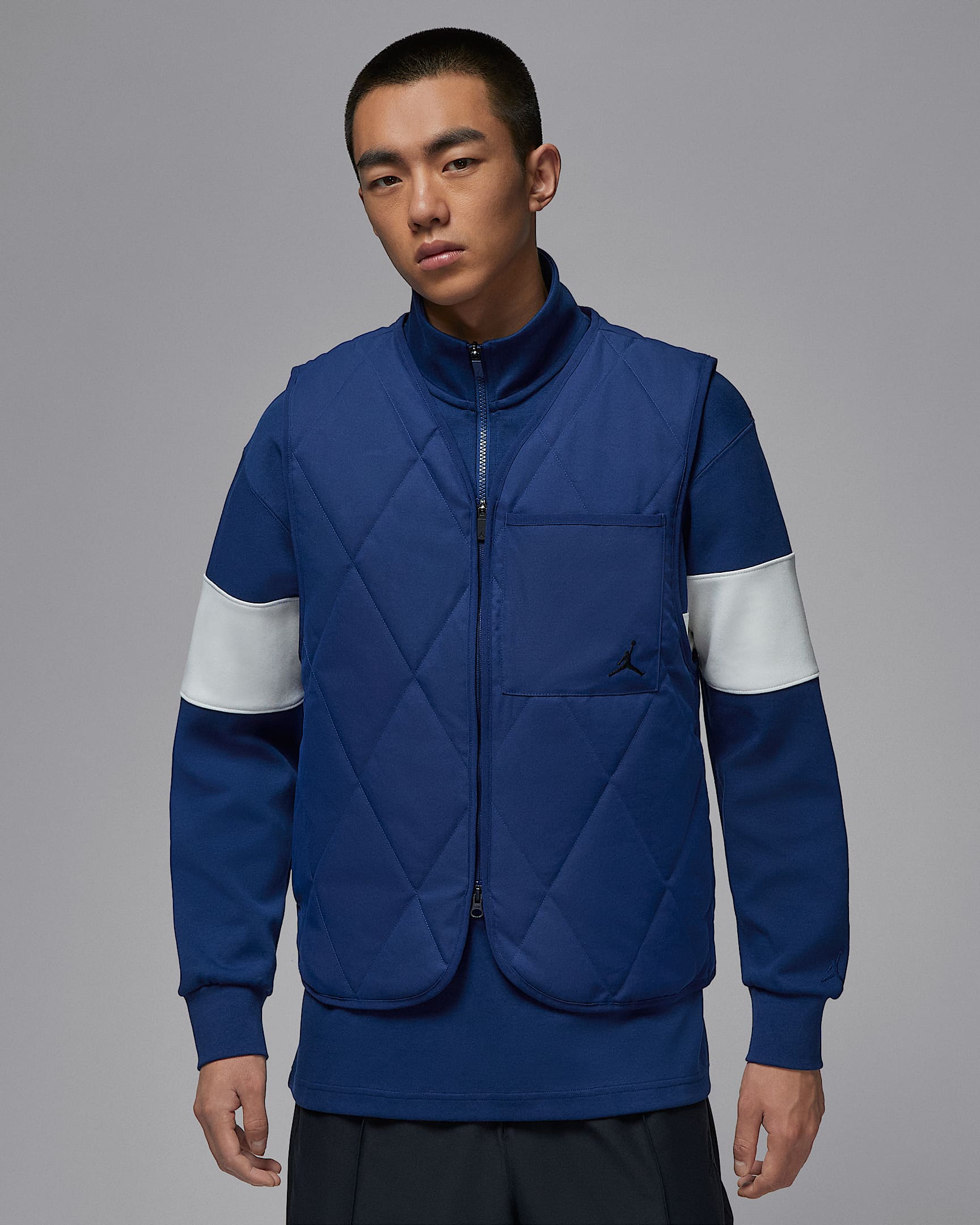 Jordan Sport Therma-FIT 男子高尔夫马甲 - 空间蓝/黑