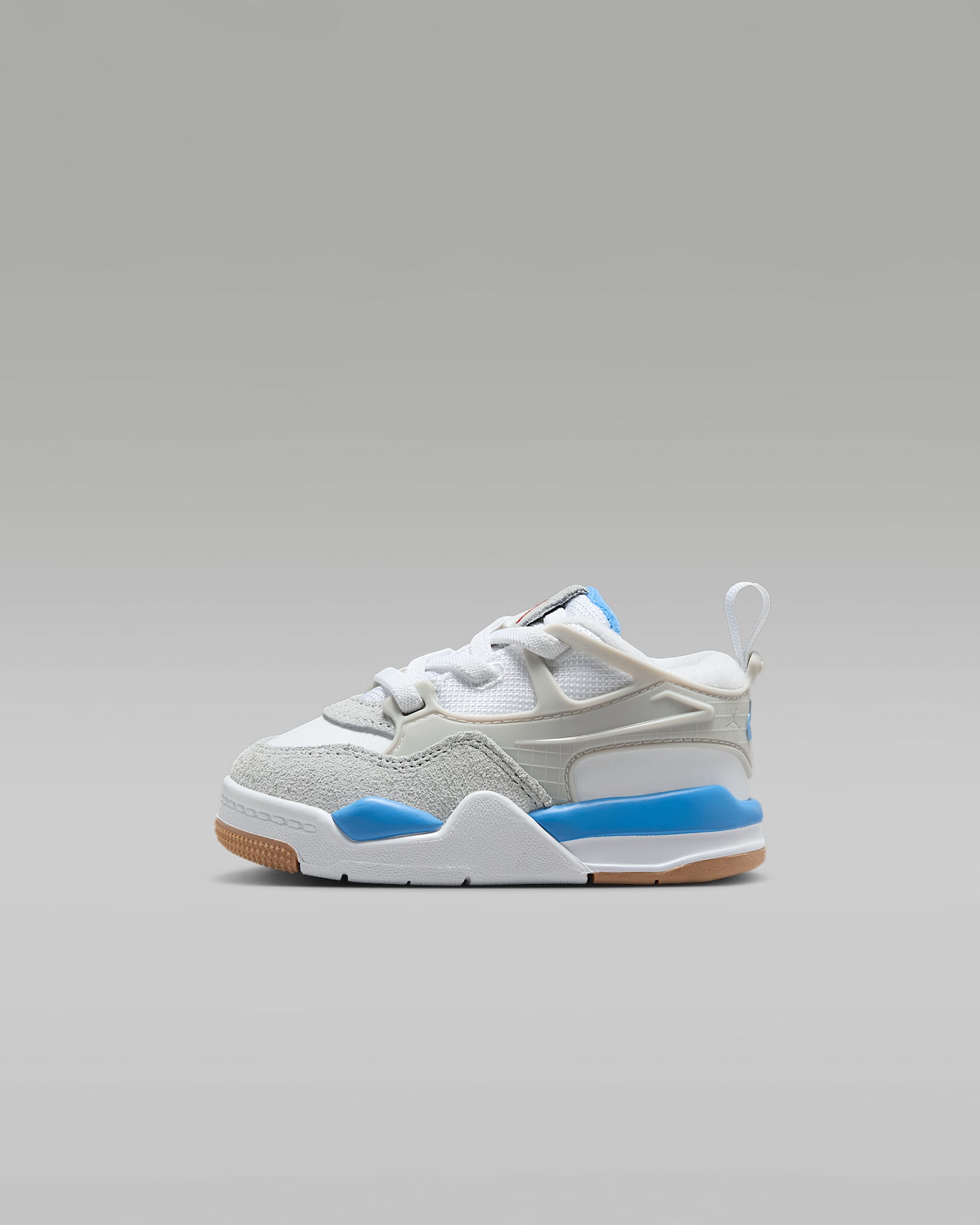 Jordan 4 RM 婴童运动鞋 - 白色/白色/浅灰