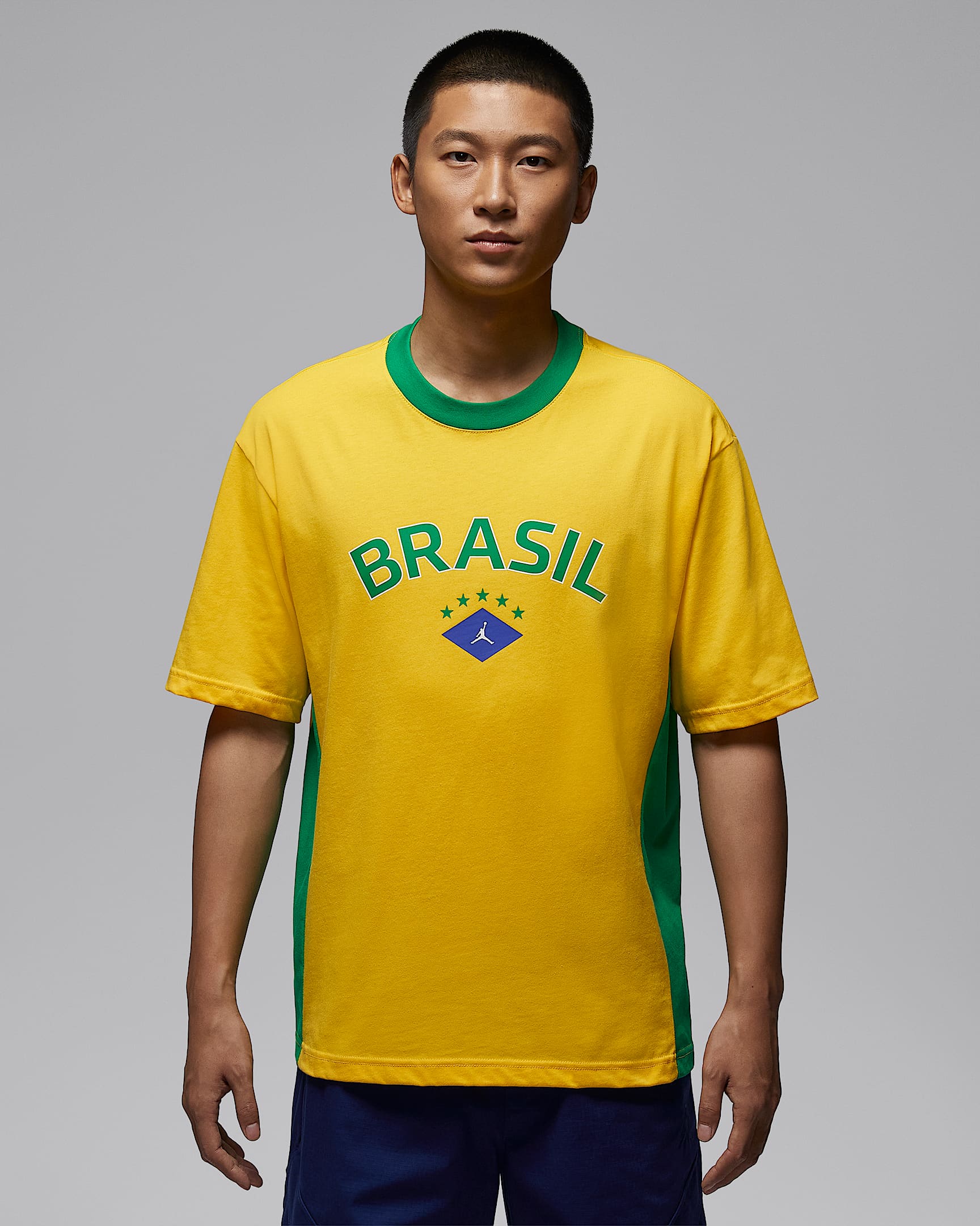 Air Jordan 85 男子印花T恤 - 校园粟黄/幸运绿