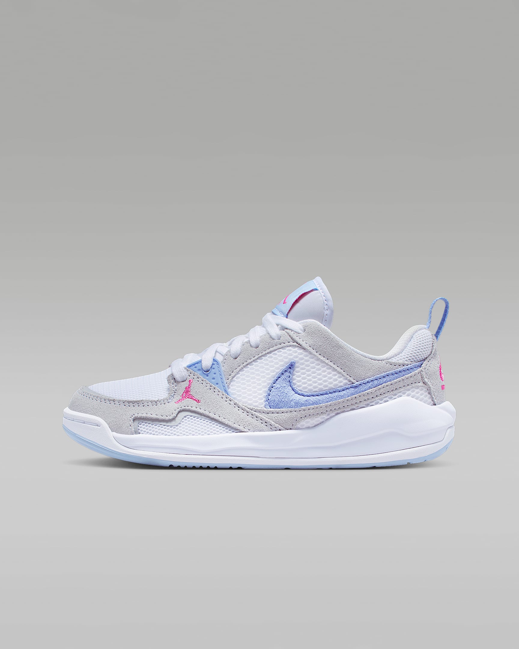 Jordan CMFT Era Jordan 舒释鞋大童运动鞋 - 白色/足球灰/霞光粉/狂喜钴蓝