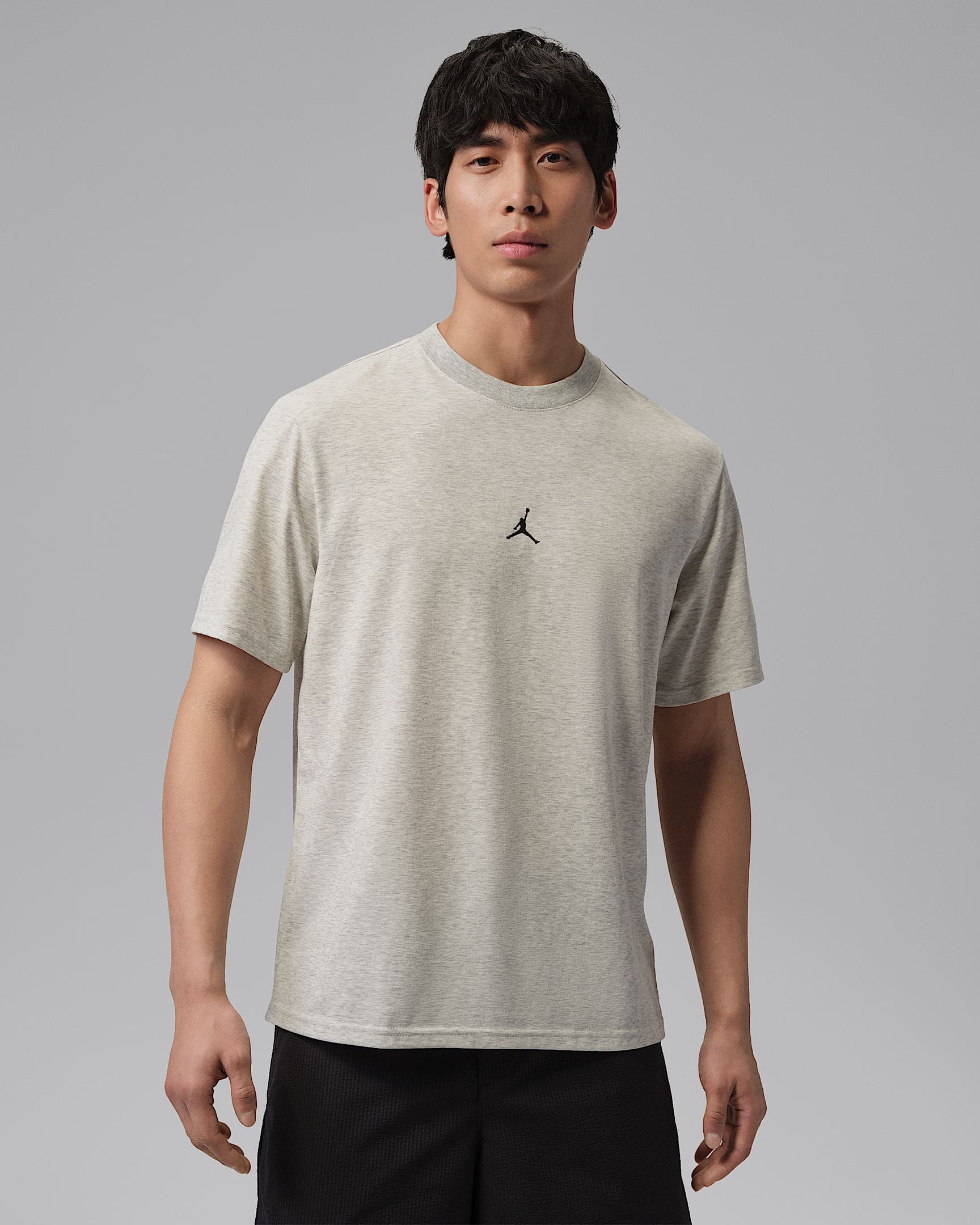Jordan Sport Dri-FIT Jumpman 男子速干T恤 - 麻灰/黑