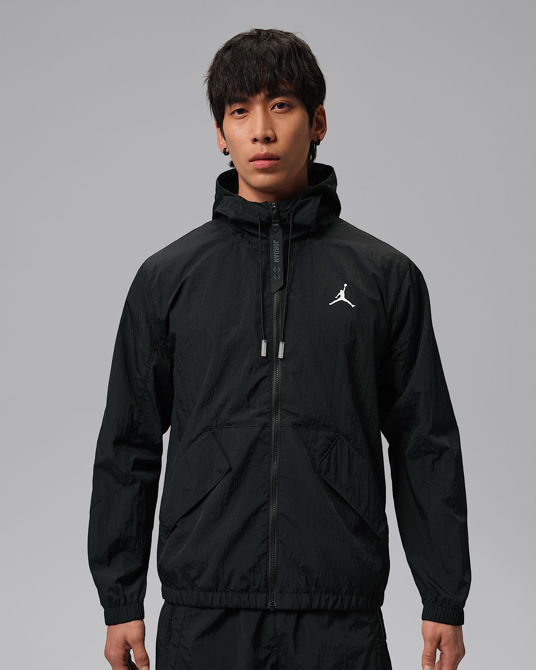 Jordan Utility 男子梭织夹克 - 黑
