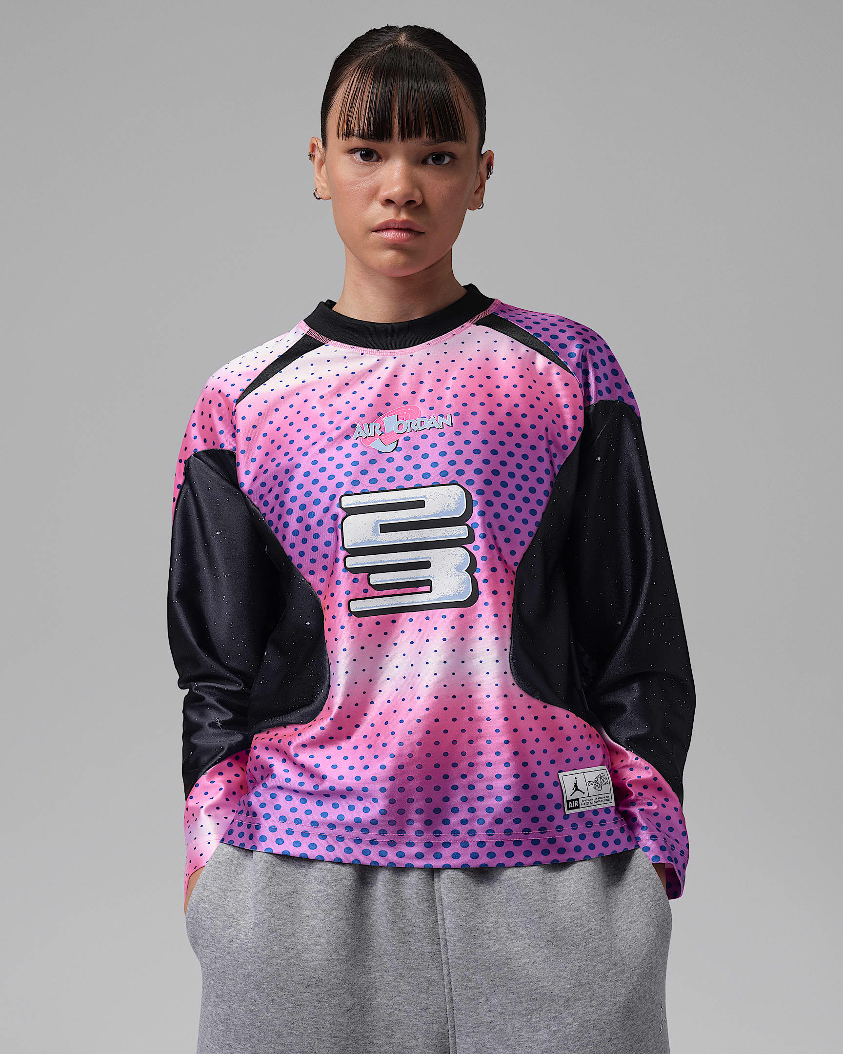 Jordan Flight Space Jam 空中大灌篮系列女子球衣 - 霞光粉/黑