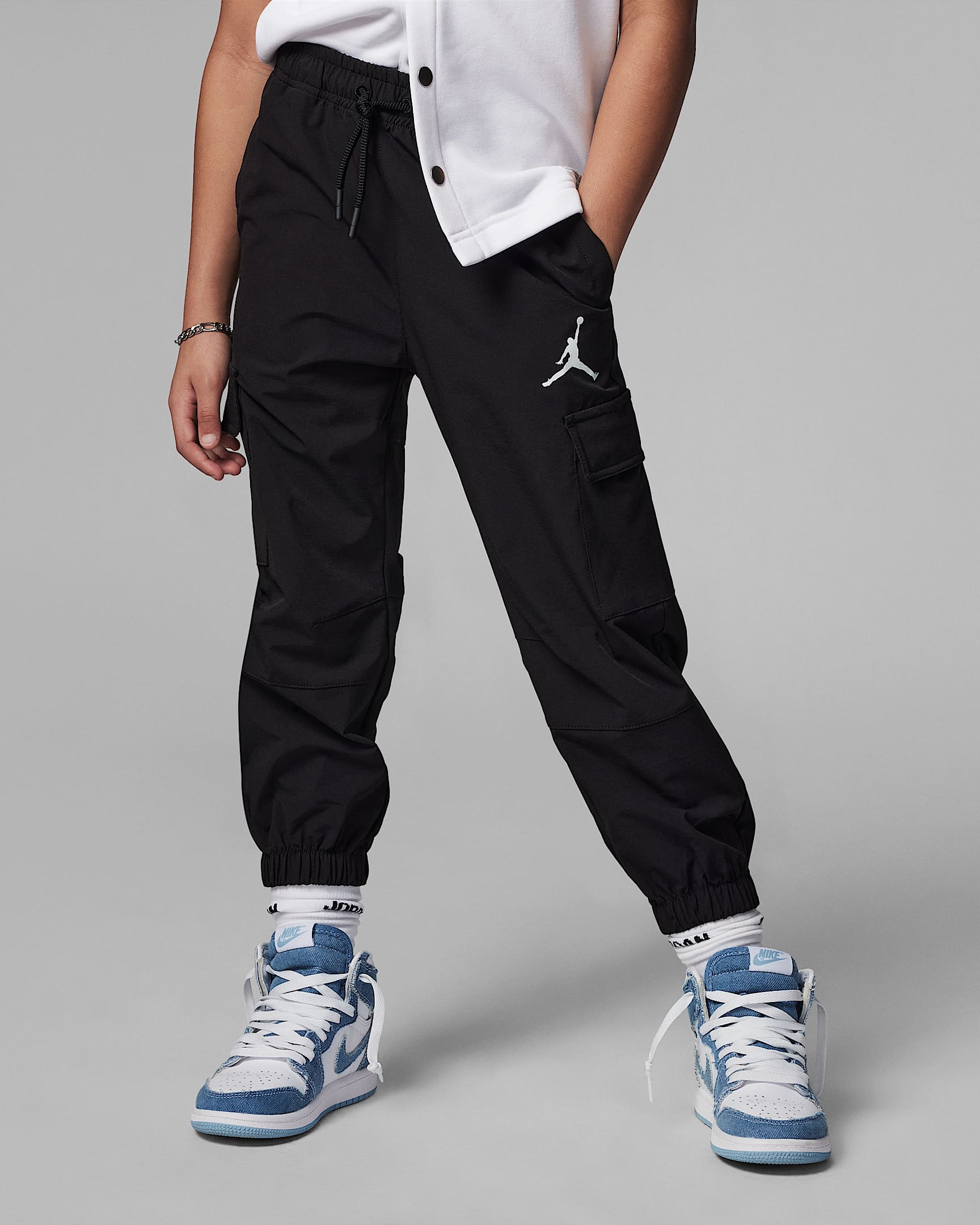 Jordan Jumpman 幼童工装长裤 - 黑