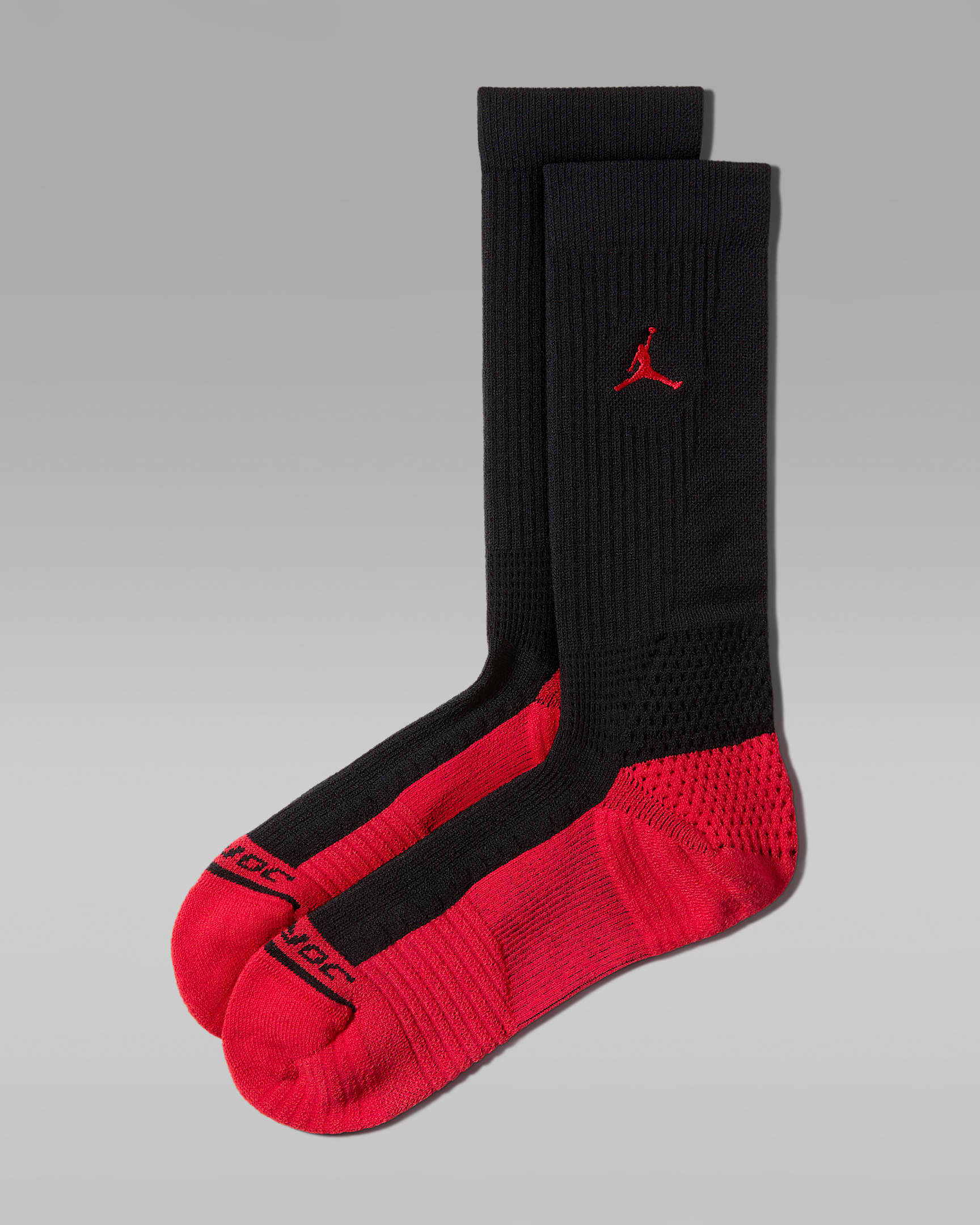 Jordan Elite 速干中筒运动袜(1 双) - 黑/大学红/大学红