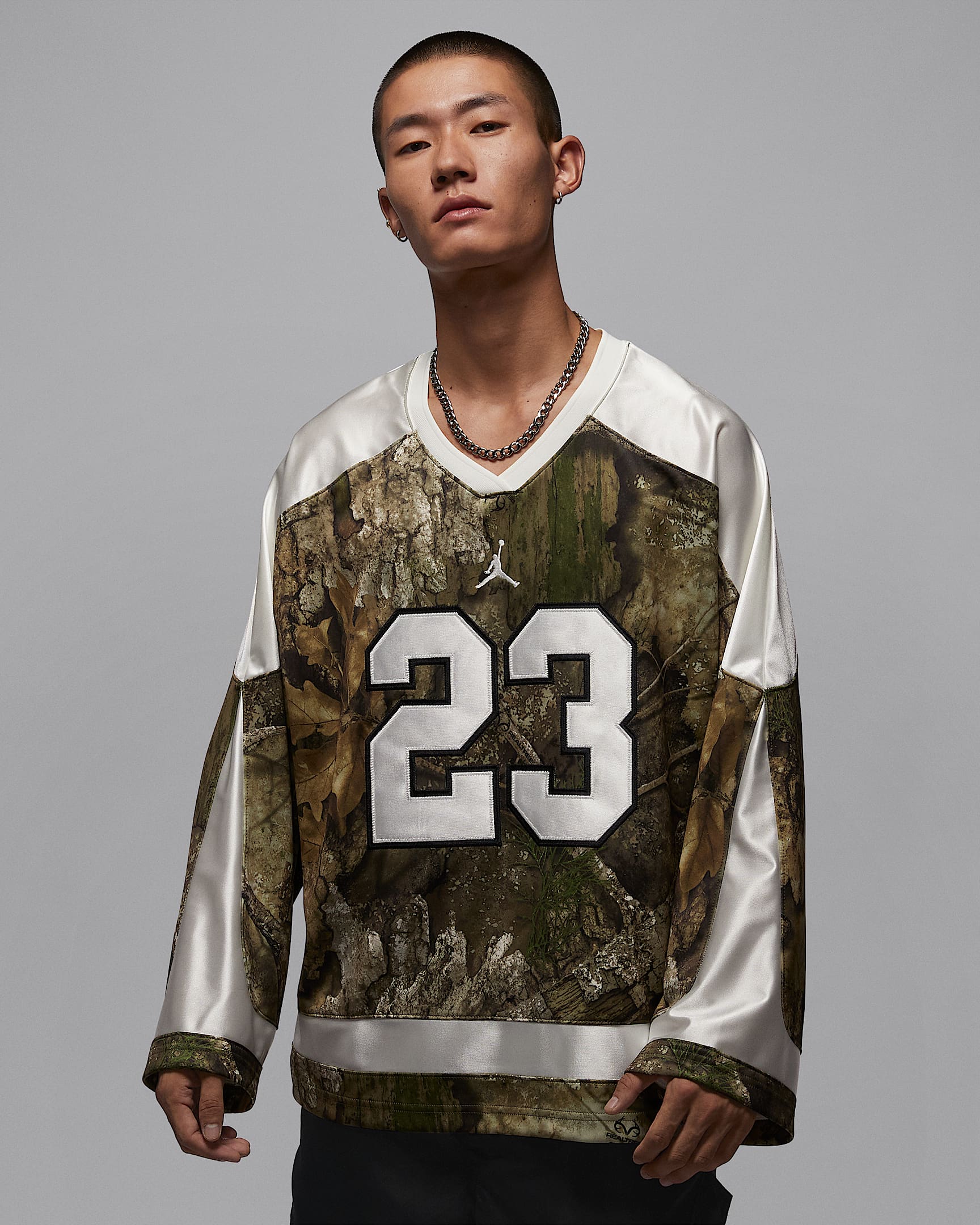 Jordan Brooklyn Realtree 男子冰球球衣 - 中橄榄绿/帆白/帆白