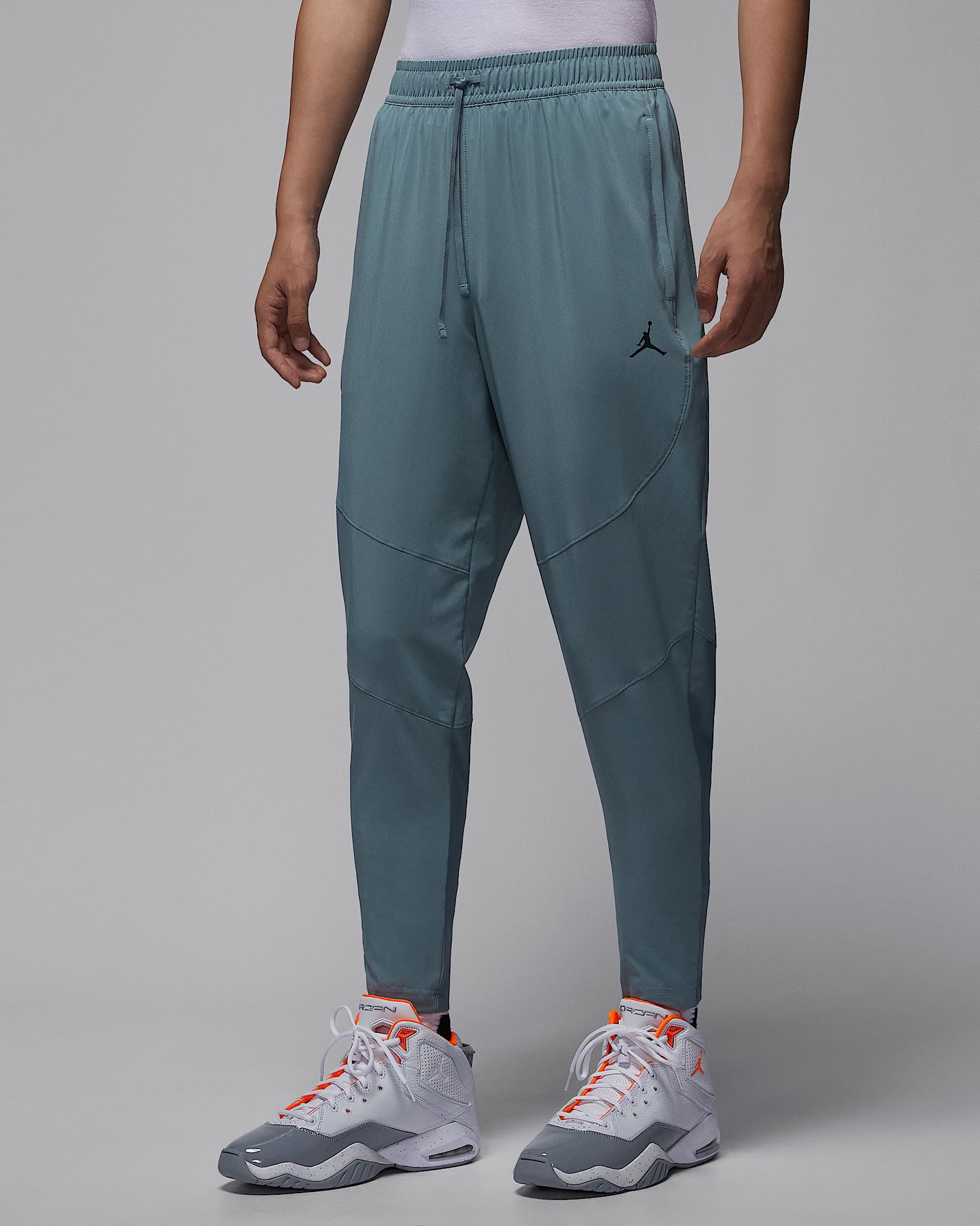Jordan Dri-FIT Sport 男子速干梭织长裤 - 飞行员灰/黑