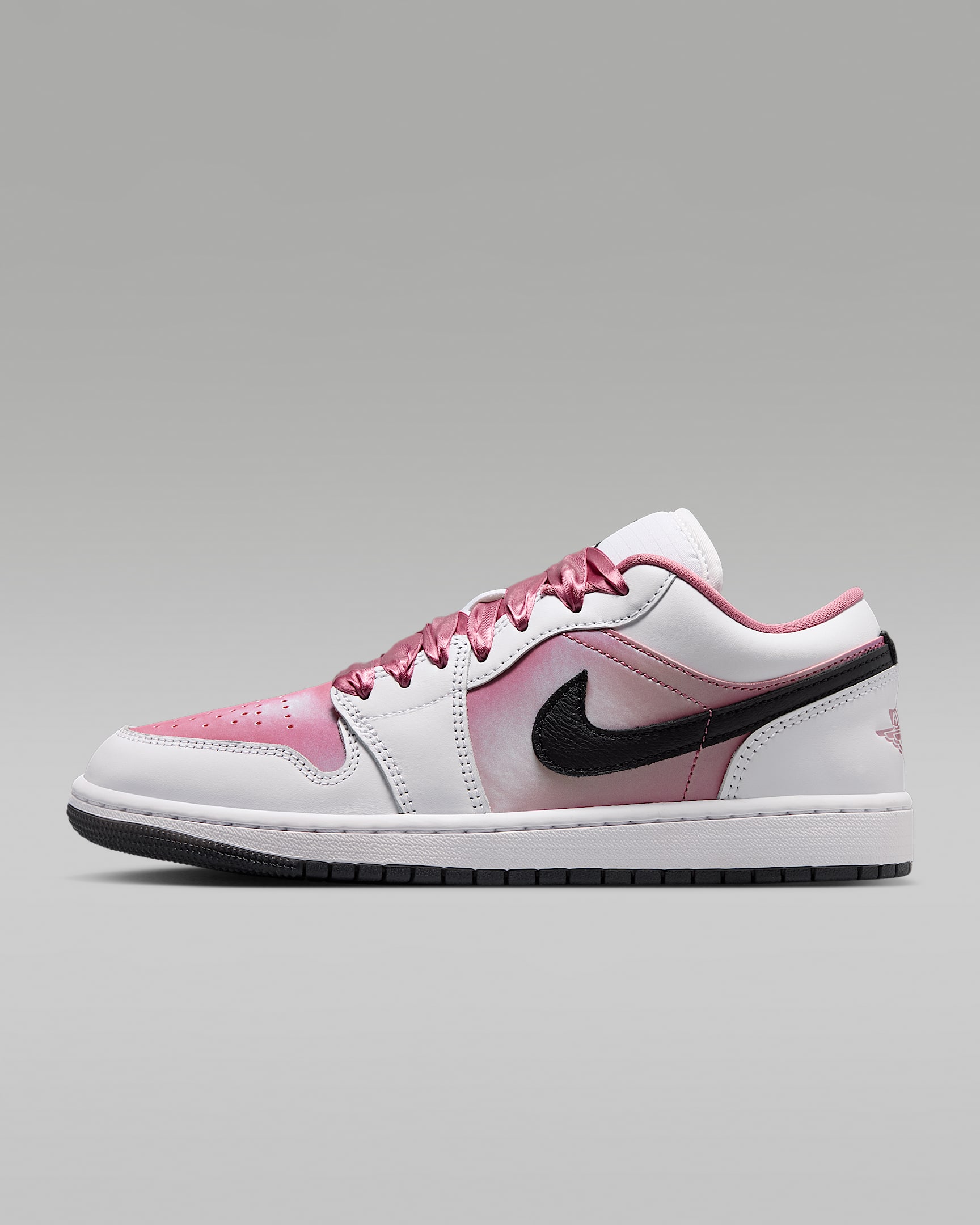 Air Jordan 1 Low SE 女子运动鞋 - 白色/黑/淡莓红