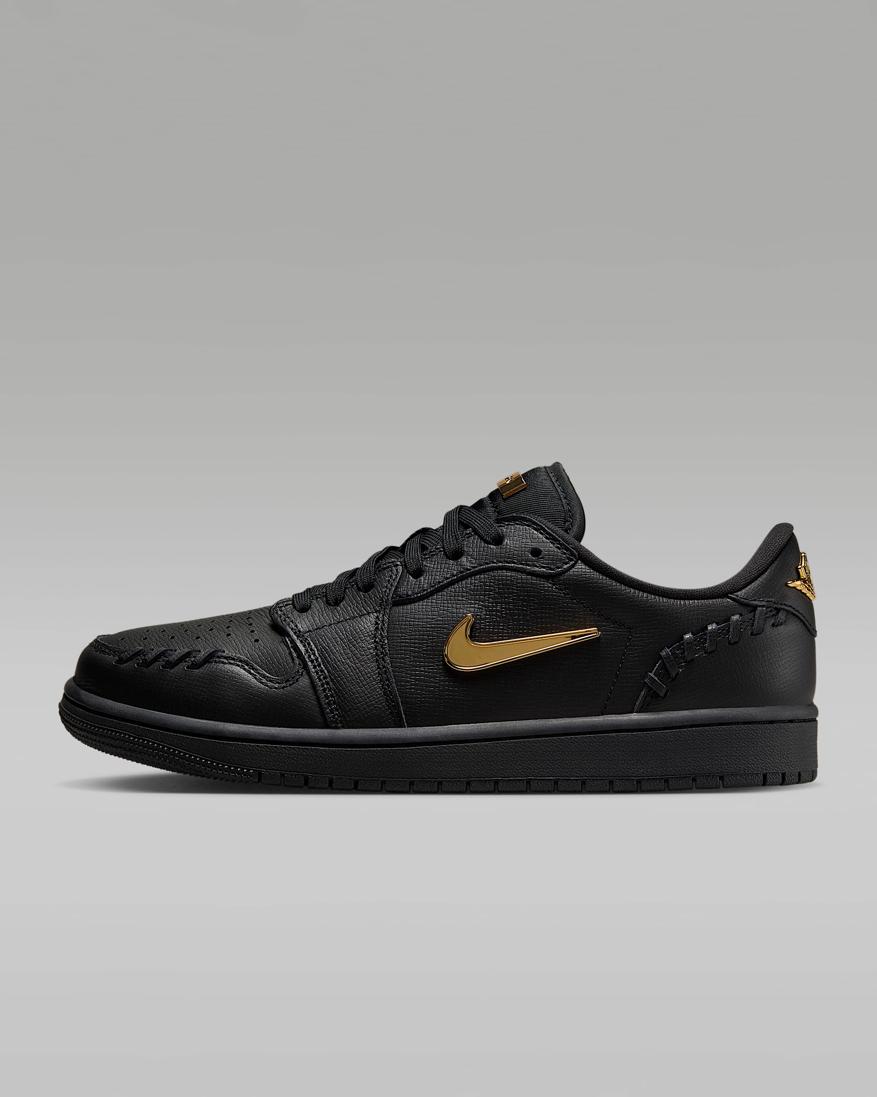 Air Jordan 1 Low Method of Make 小金钩女子运动鞋 - 黑/金属色