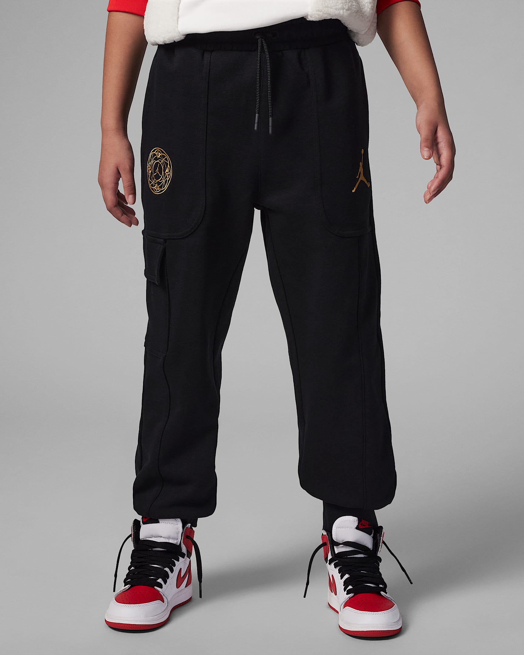 Jordan Jumpman 大童工装长裤 - 黑