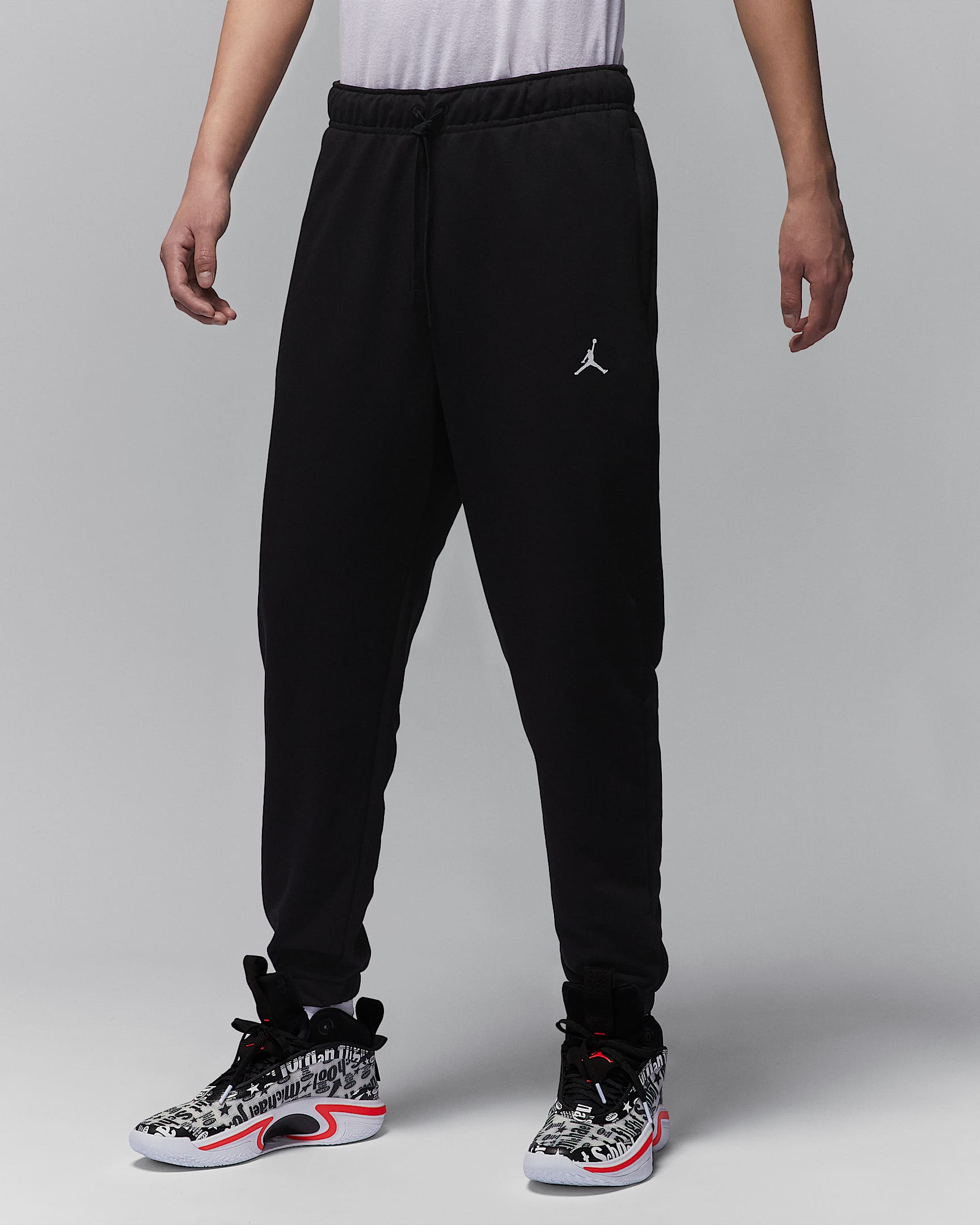 Jordan Sport Crossover Dri-FIT 男子速干针织长裤 - 黑/白色
