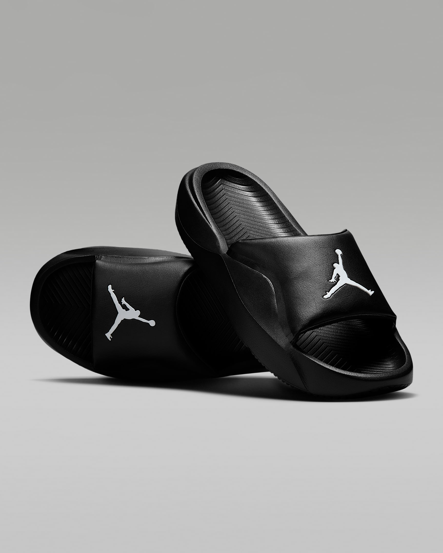 Jordan Franchise 男子拖鞋 - 黑/白色