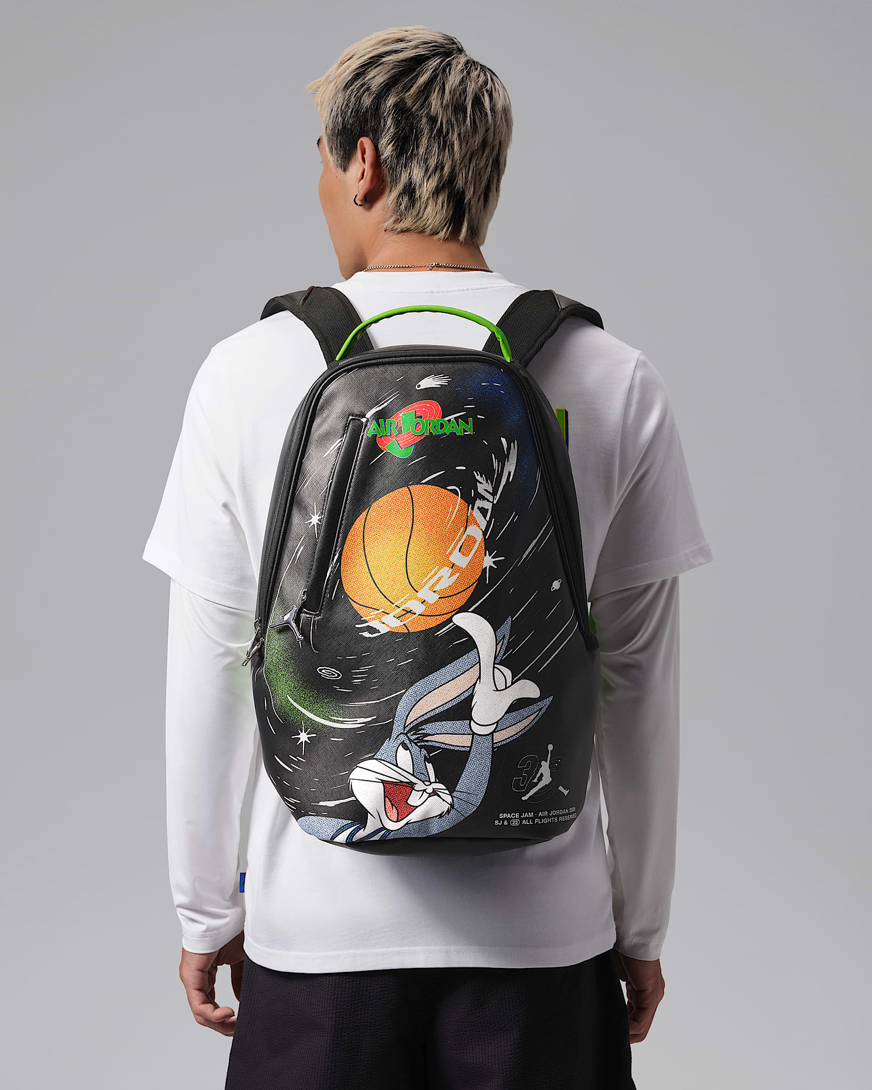 Jordan 6 Rings Space Jam 空中大灌篮系列双肩包 - 黑