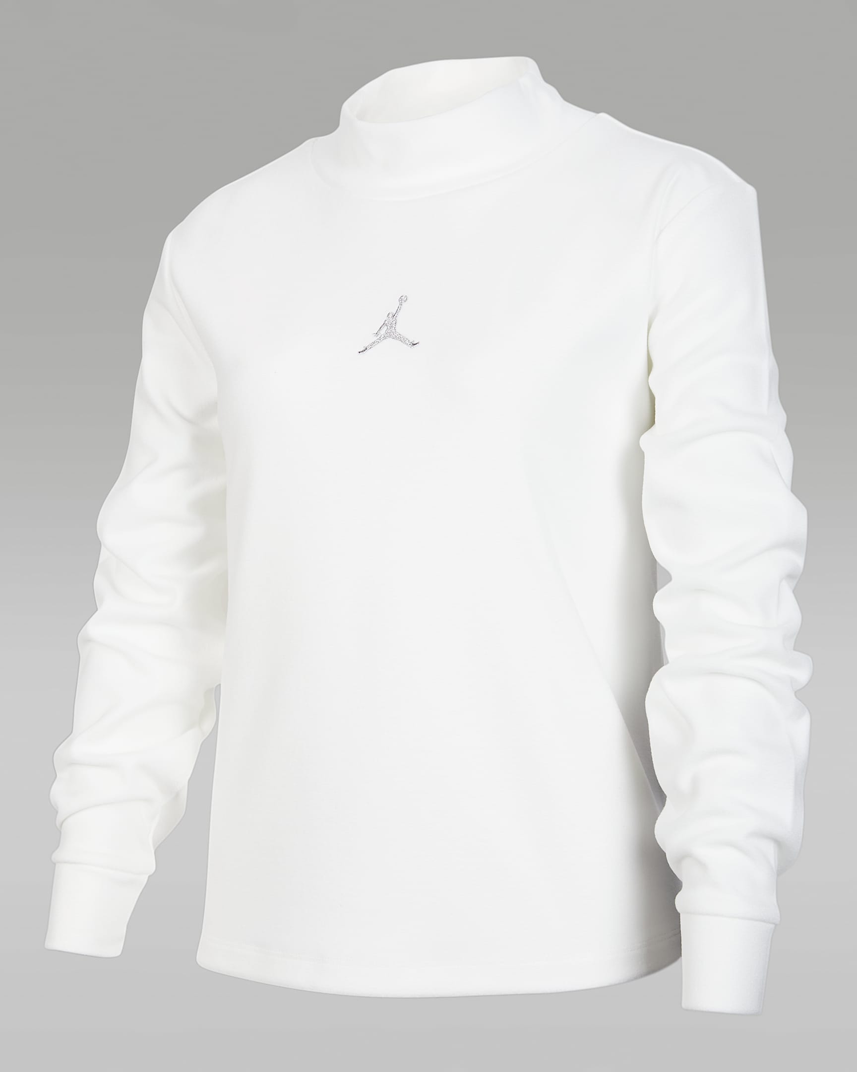 Jordan Mountainside 大童加绒企领长袖上衣 - 帆白