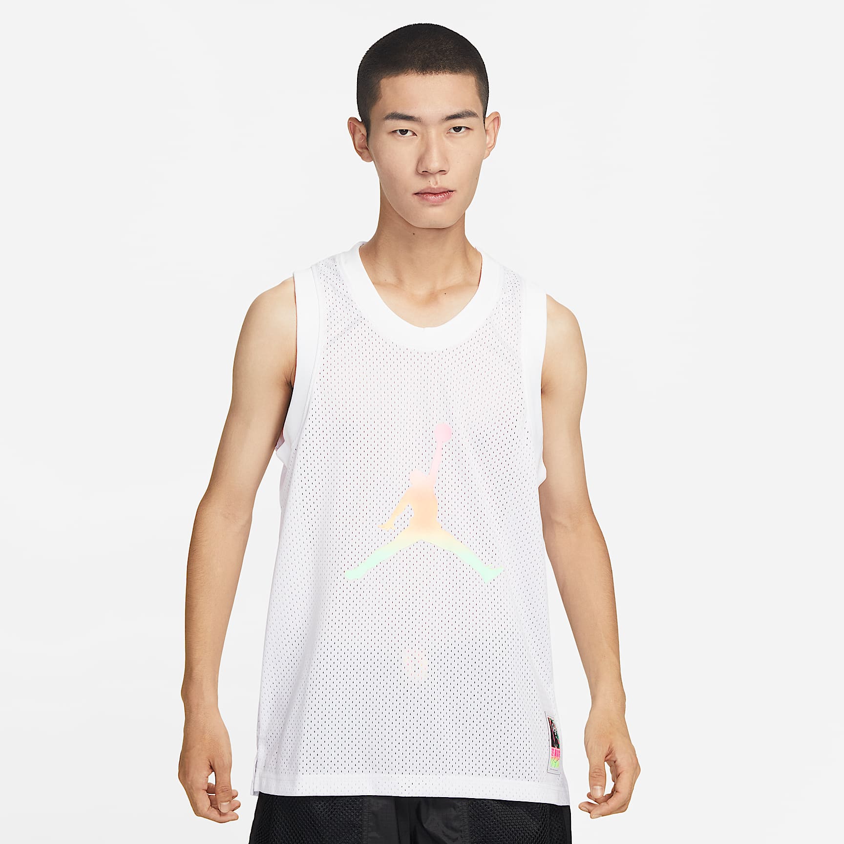 Jordan Sport DNA 男子球衣 - 白色/黑