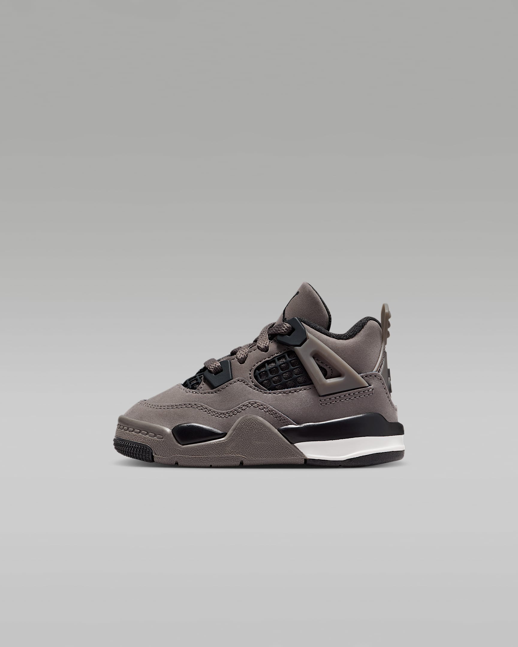 Jordan 4 Retro 复刻婴童运动鞋 - 洞穴石色/幻影灰白/黑