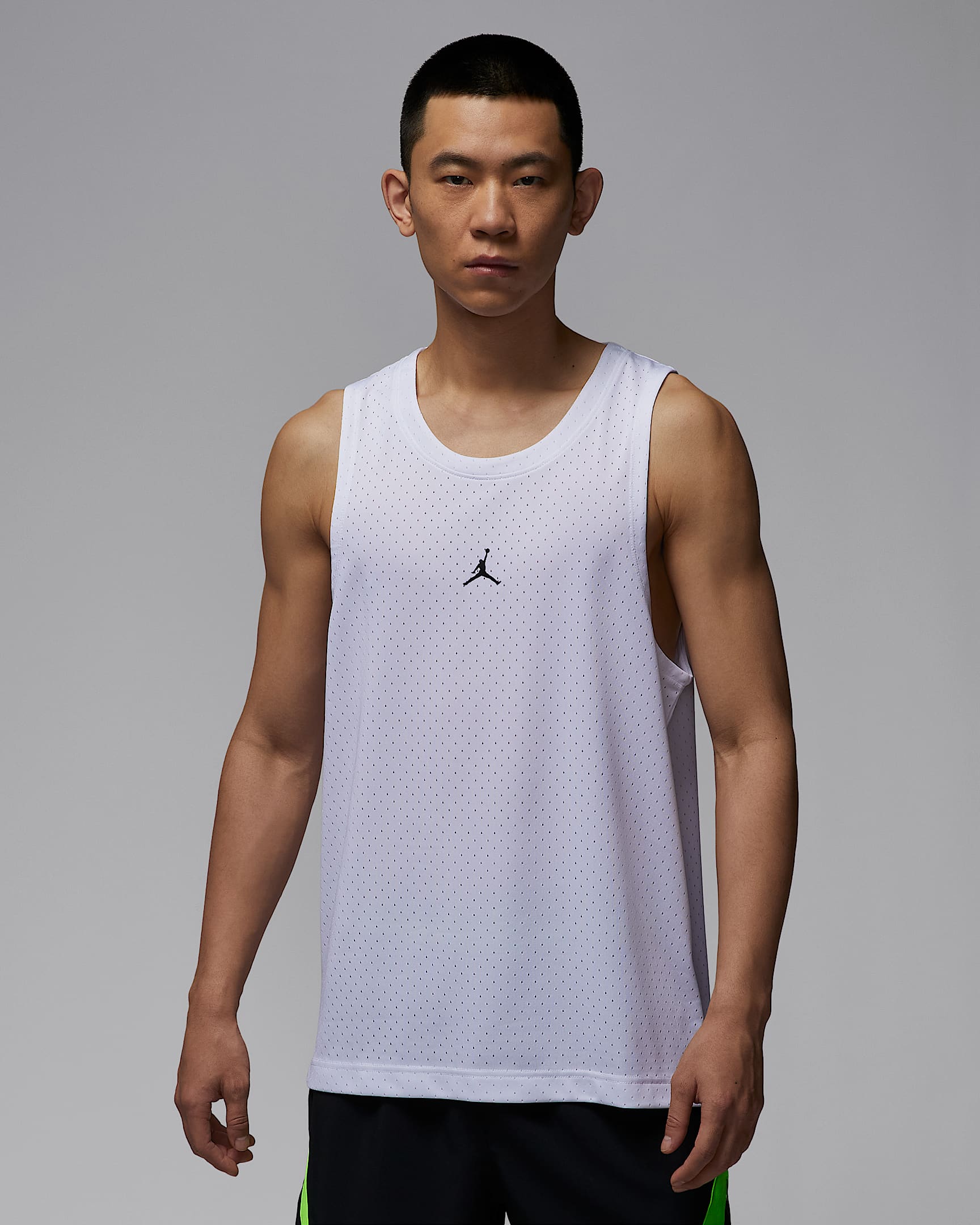 Jordan Sport Dri-FIT 男子速干网眼布球衣 - 白色/黑