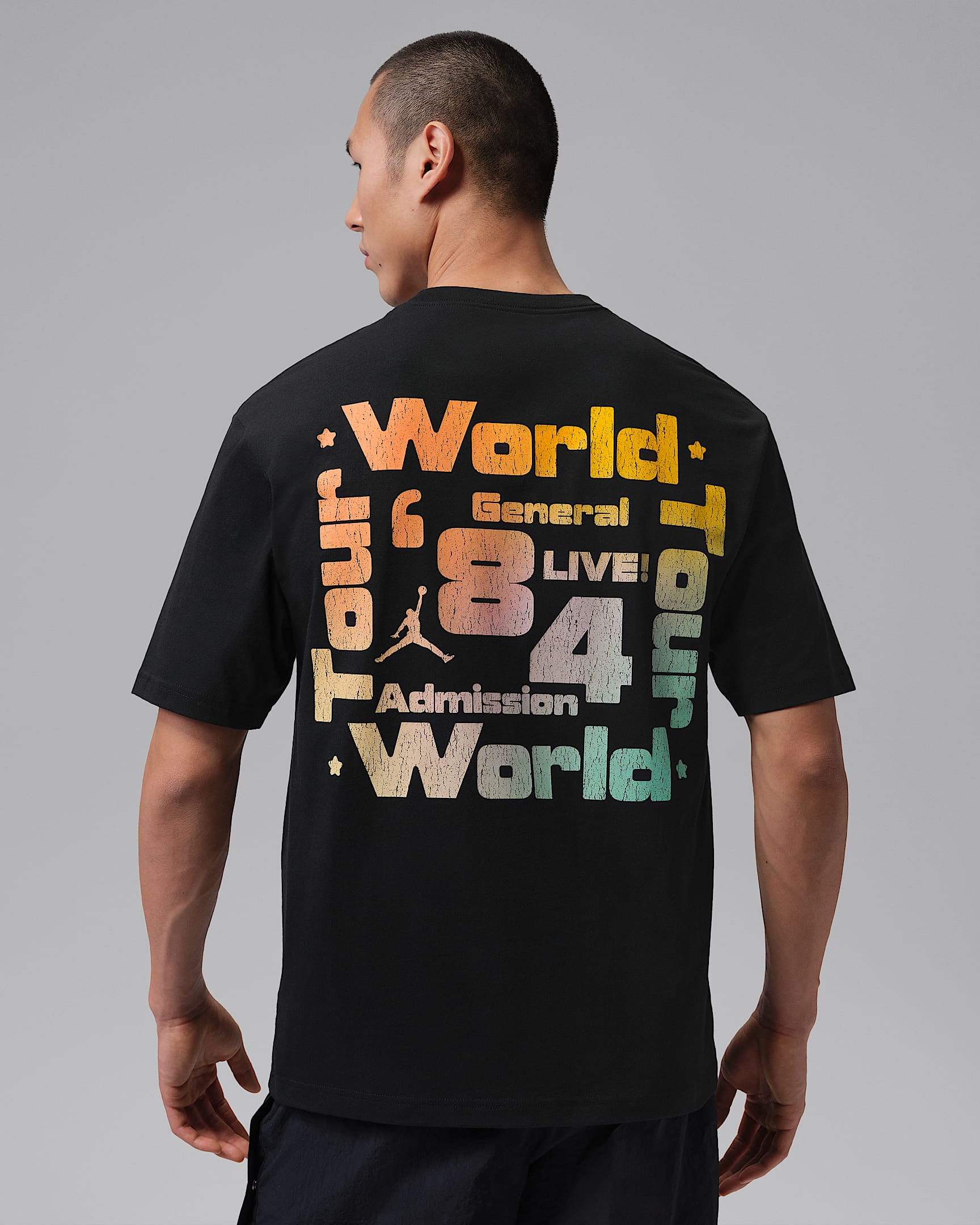 Jordan Brooklyn 男子T恤 - 黑