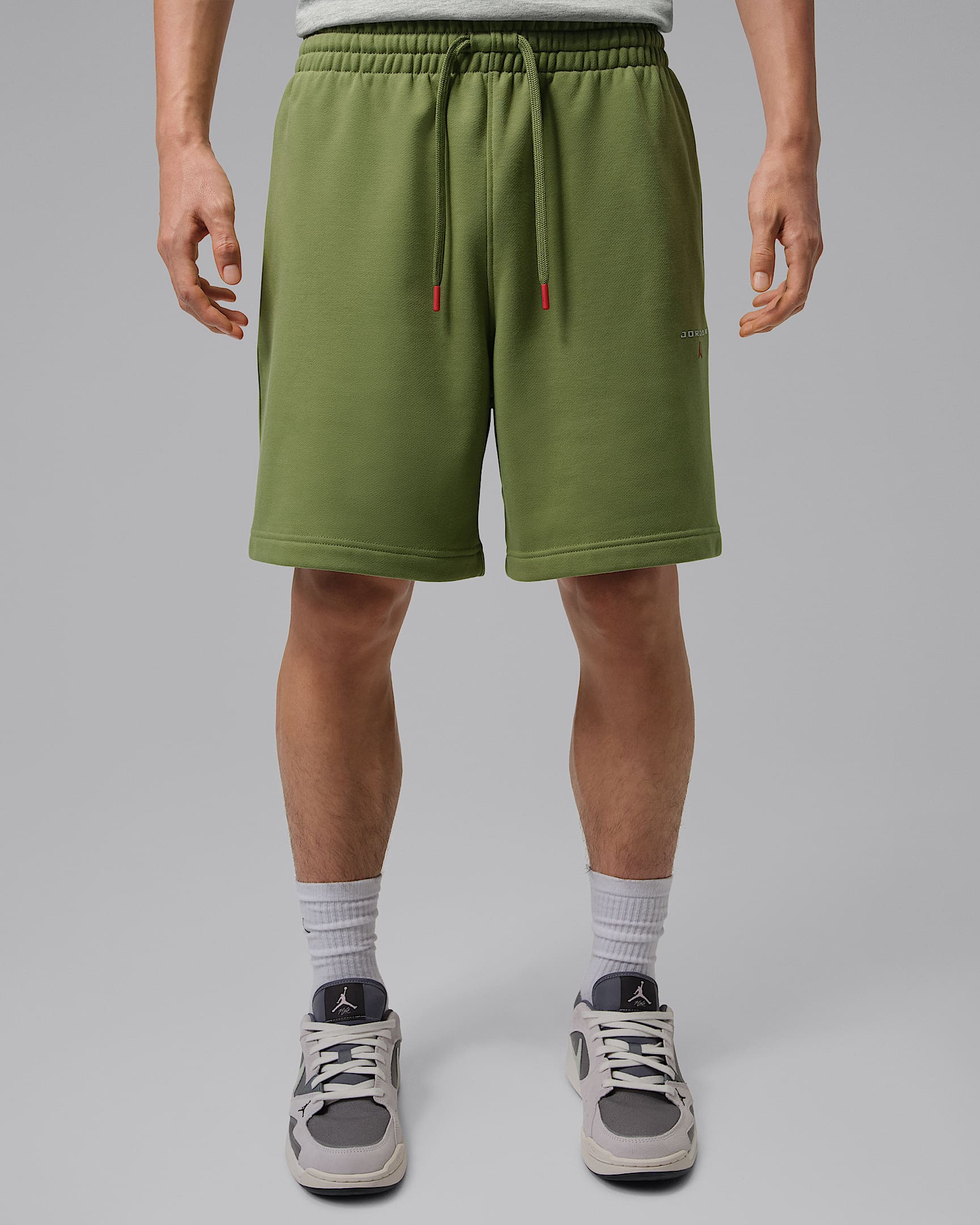 Jordan Flight Fleece 男子短裤 - 野外绿