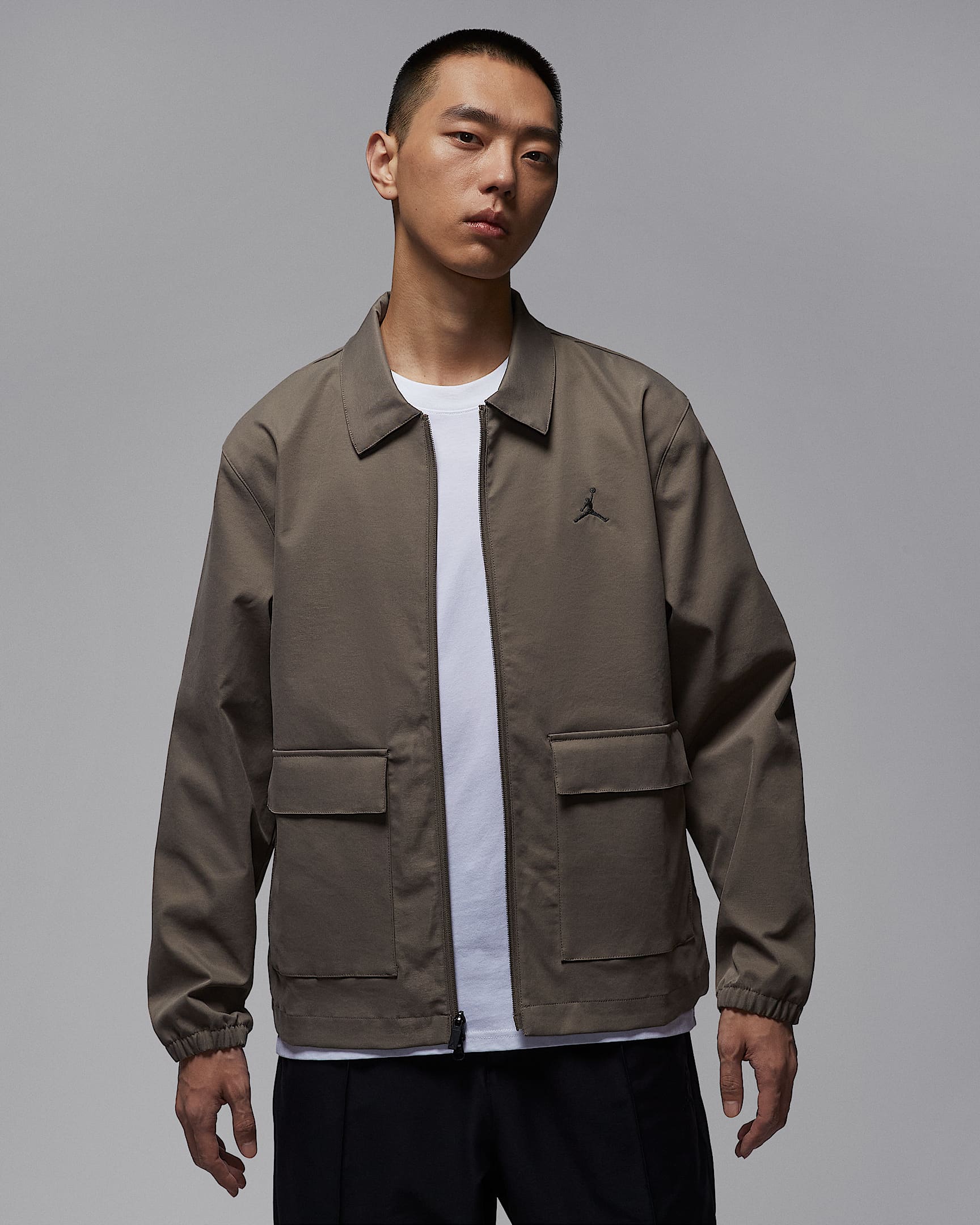 Jordan 男子高尔夫夹克 - 橄榄灰/煤黑