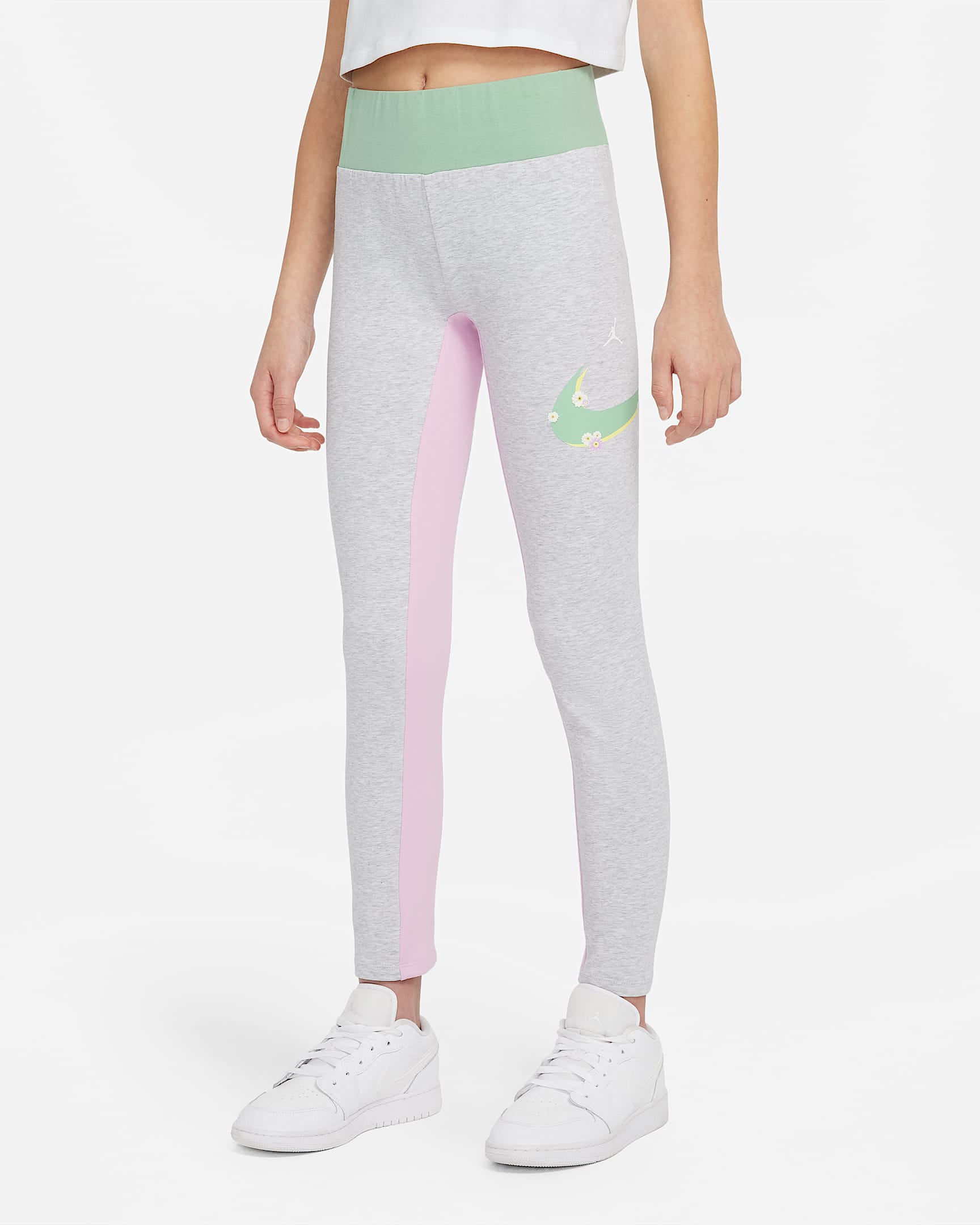 Jordan 大童（女孩）紧身裤 - 月亮灰