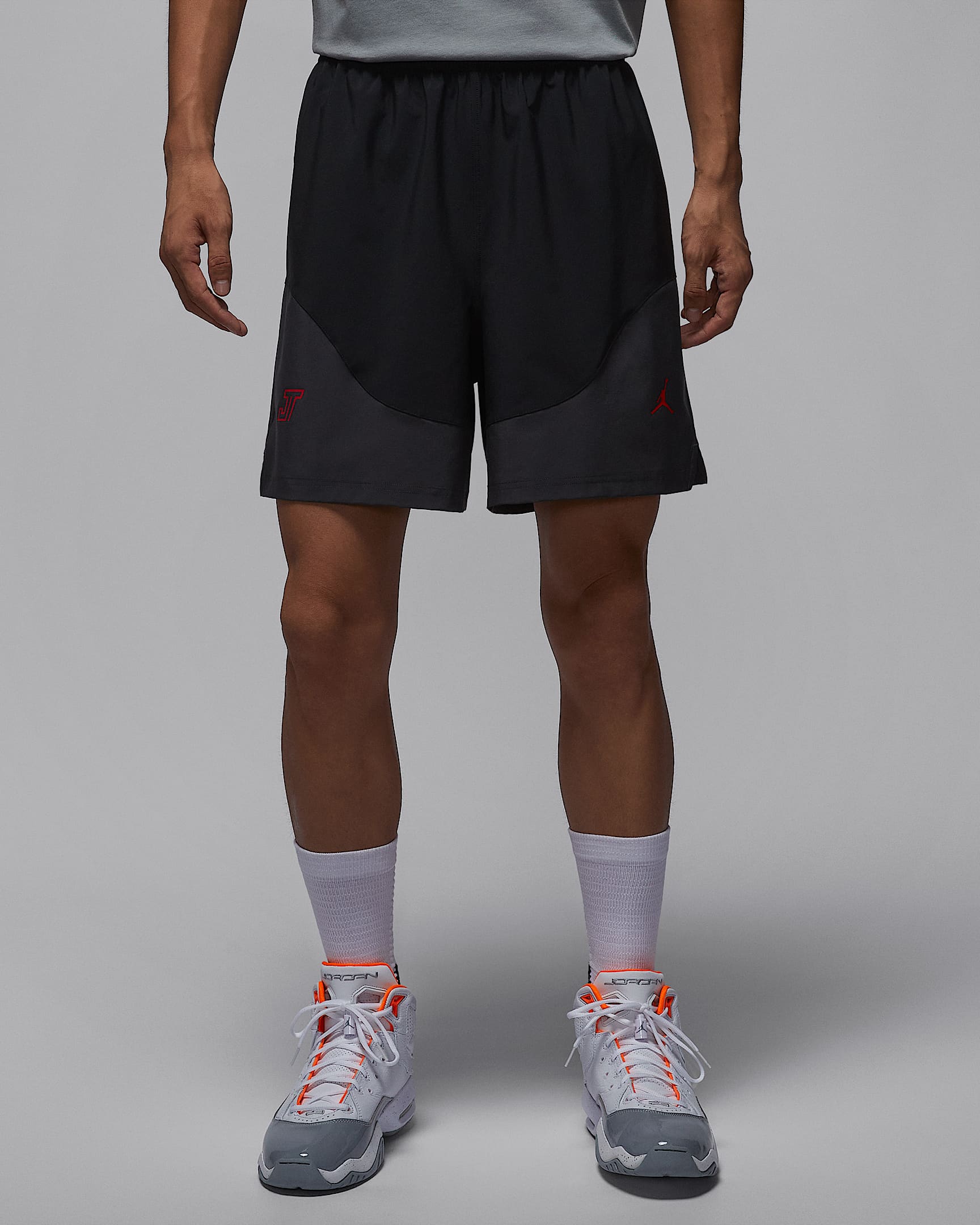 Tatum Dri-FIT 塔图姆男子速干梭织短裤 - 黑/煤黑/大学红/大学红