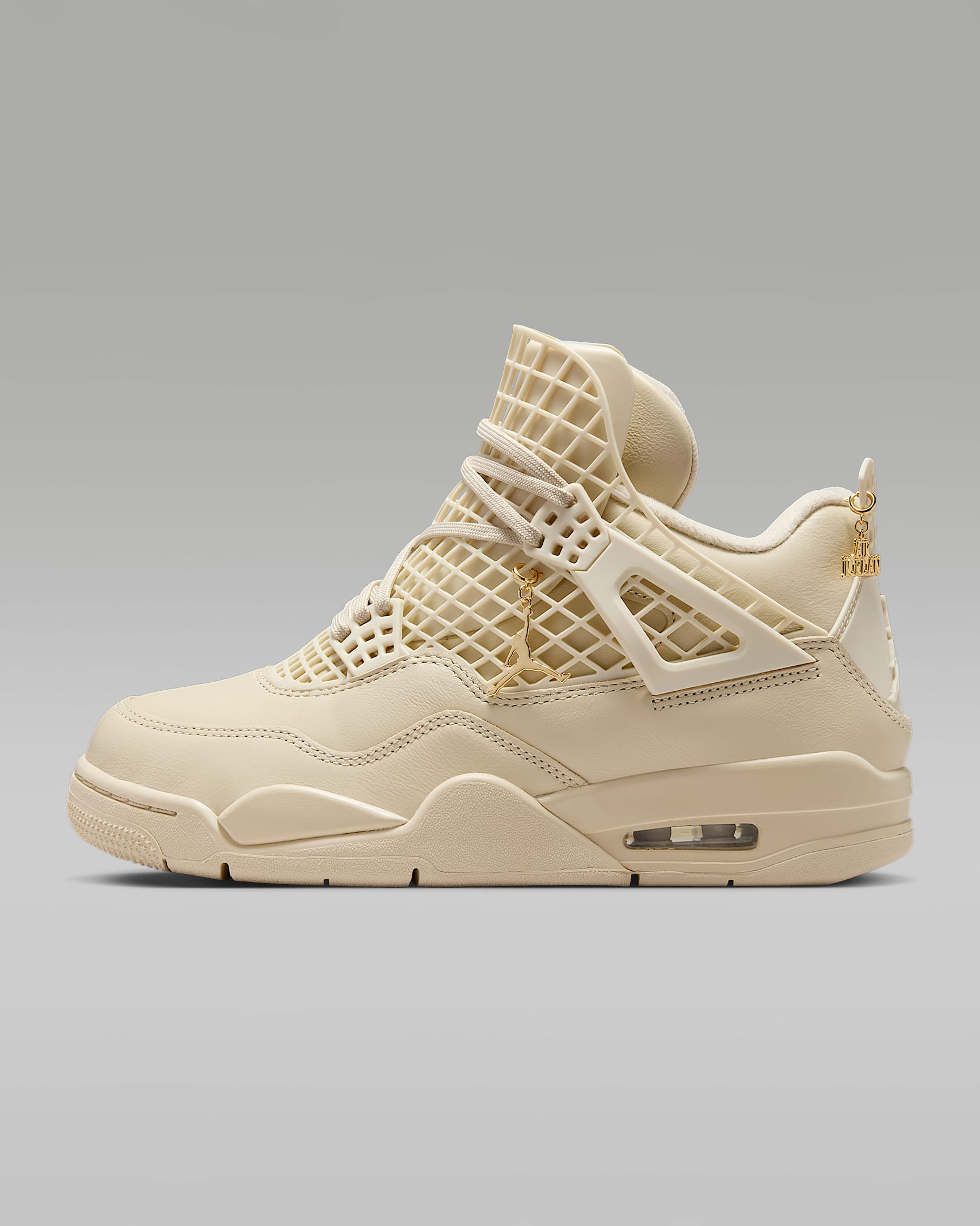 Air Jordan 4 Net 女子运动鞋 - 藤黄/金属色/藤黄