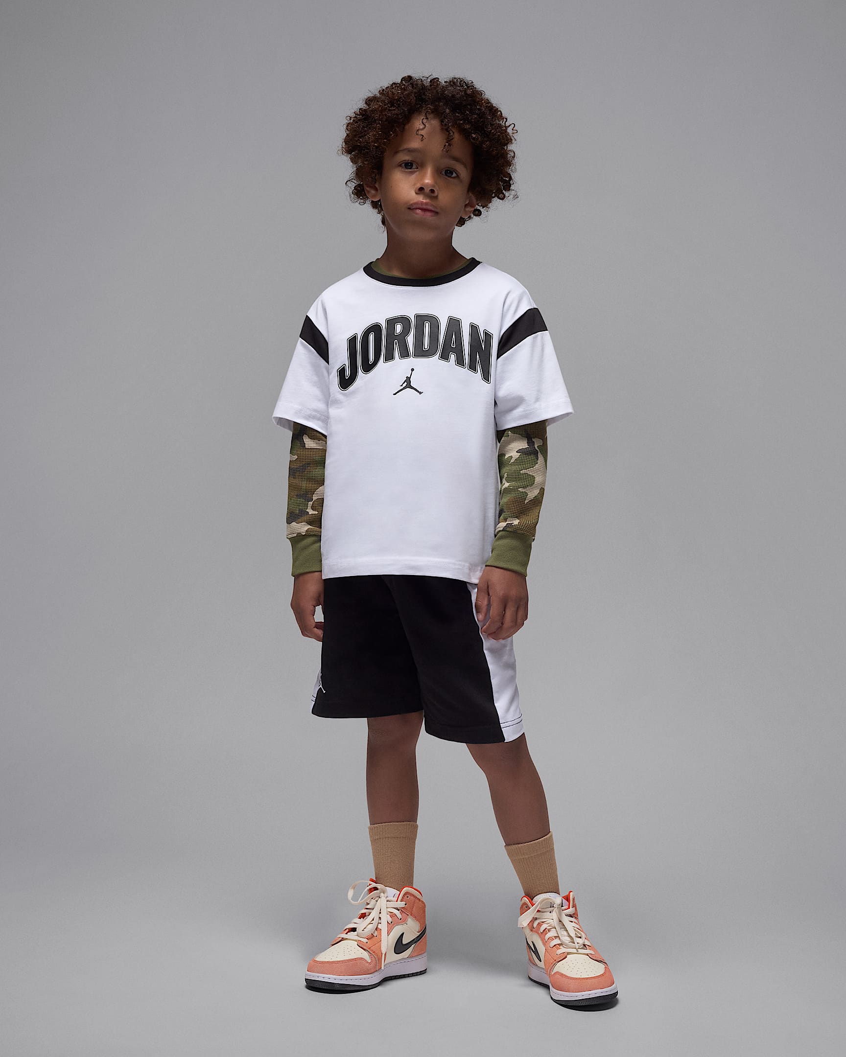 Jordan Jumpman 幼童T恤和短裤套装 - 黑