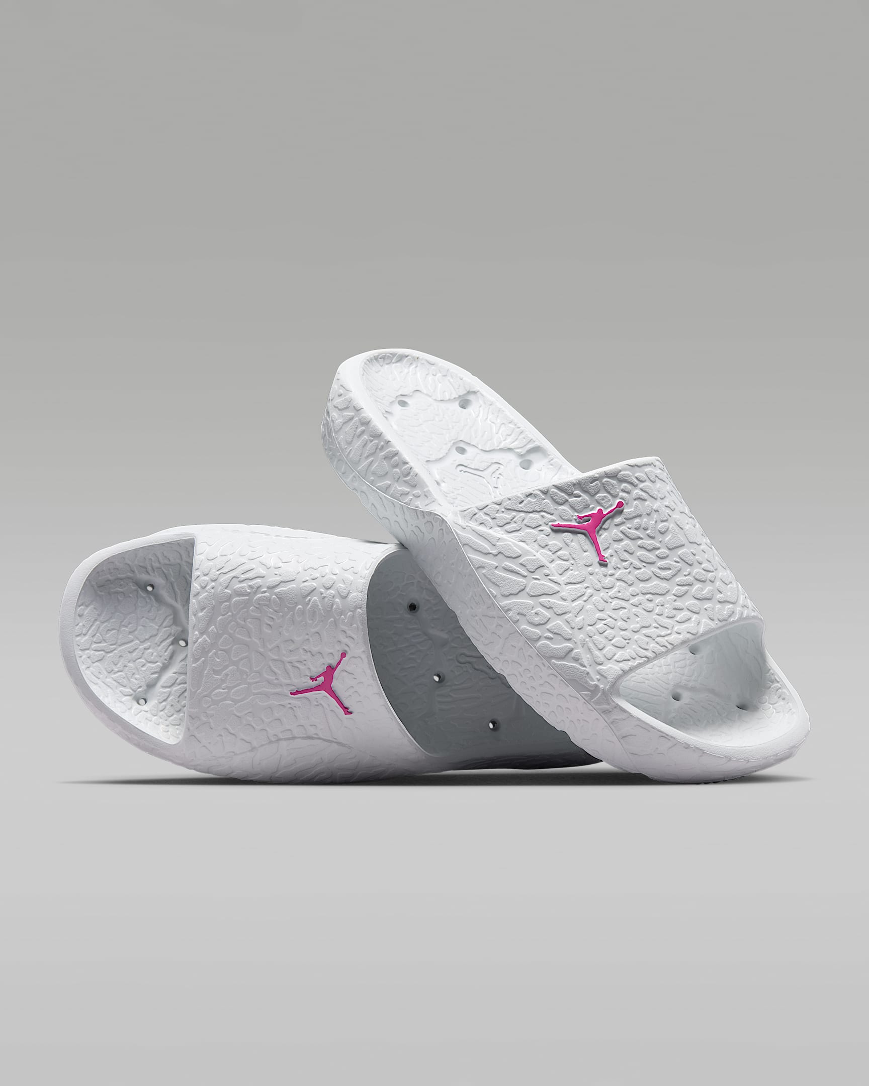 Jordan Franchise 男子拖鞋 - 米白/火焰粉