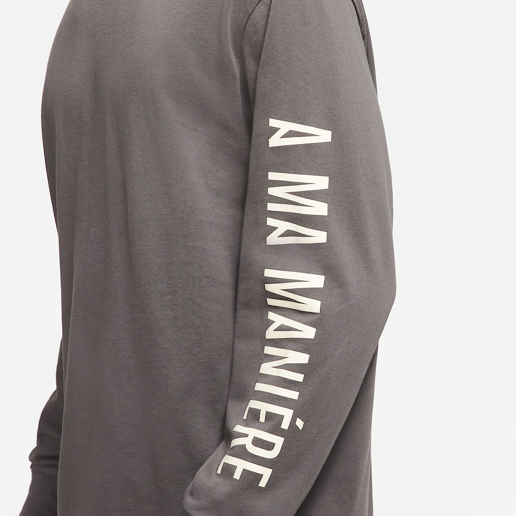 Jordan x A Ma Maniére 男子长袖T恤 - 深雾灰/淡奶白