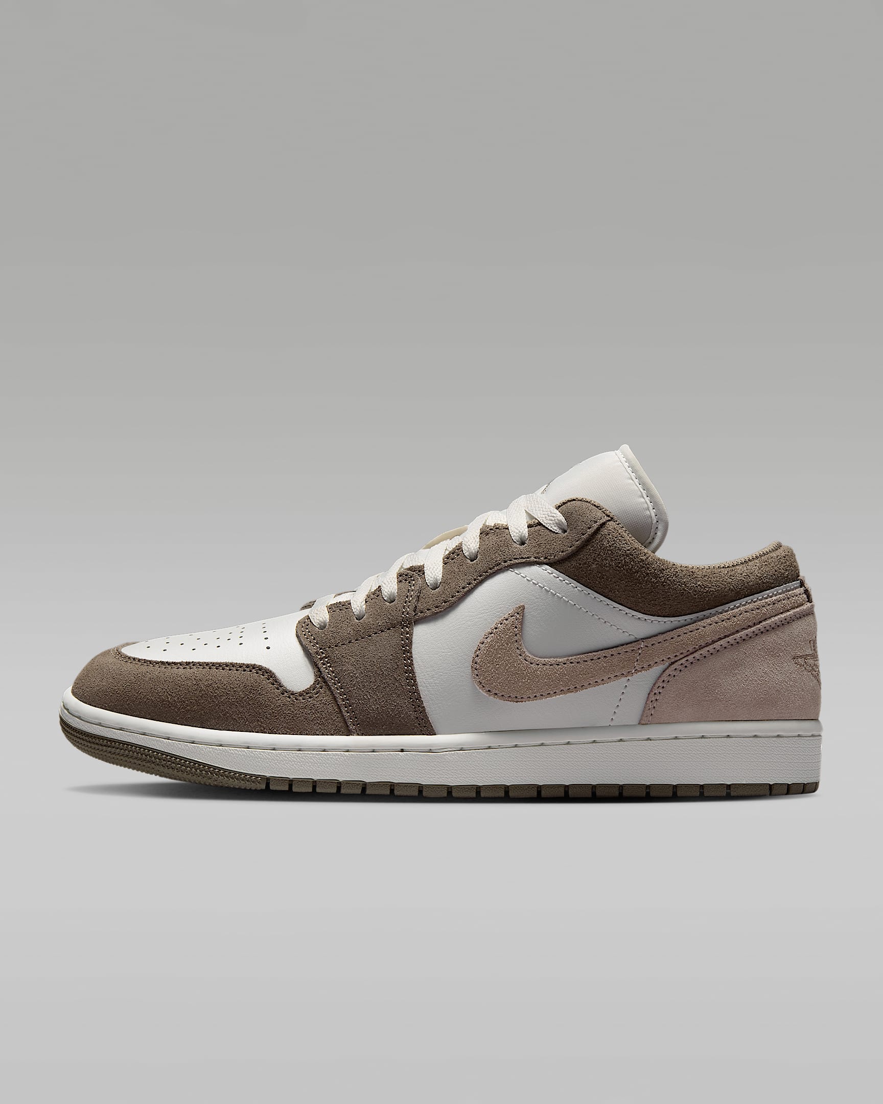 Air Jordan 1 Low 男子运动鞋 - 橄榄灰/山峰白/淡象牙白/谜团石灰