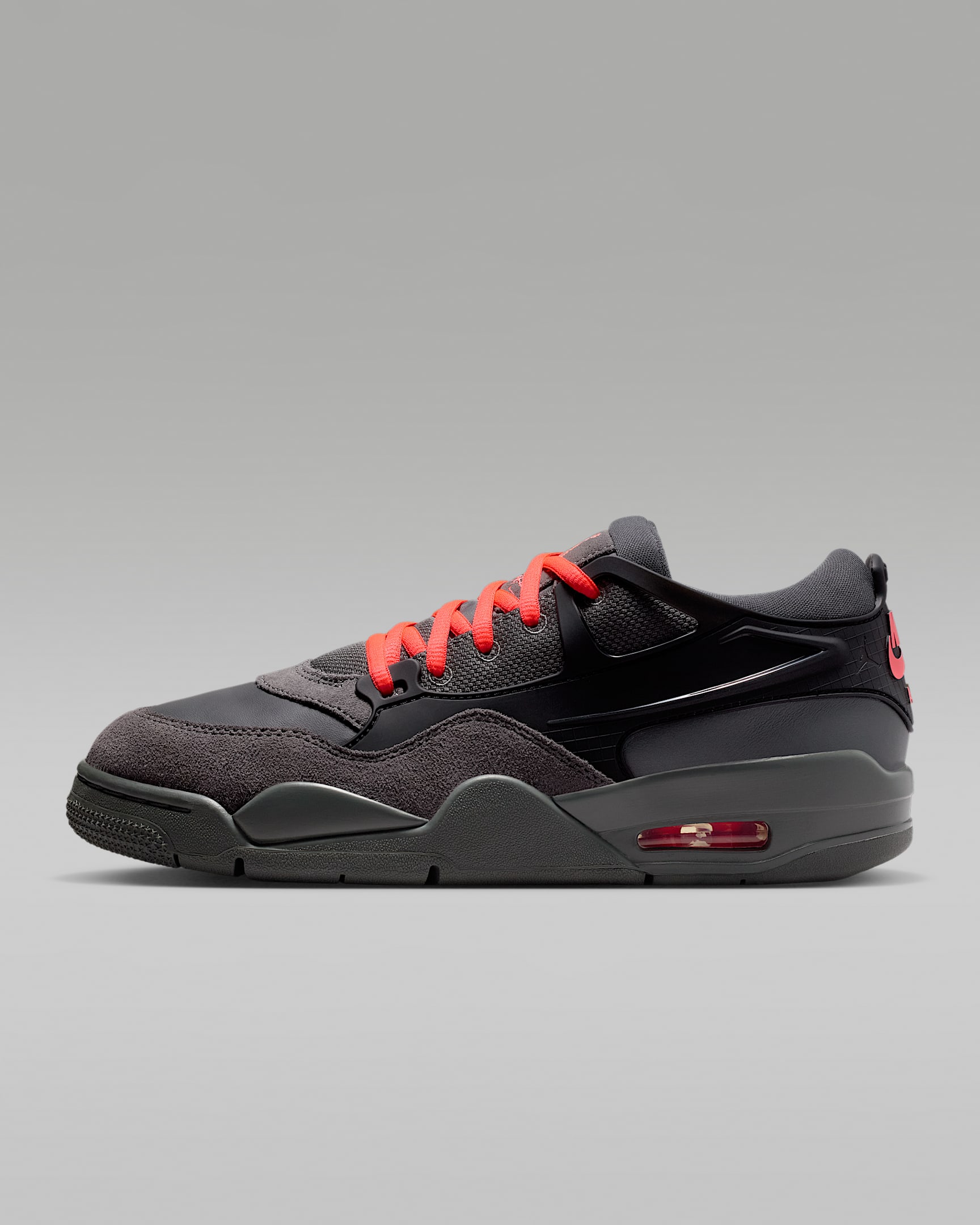 Air Jordan 4 RM 圣诞系列女子运动鞋骑士鞋 - 铁灰/黑/火山岩红