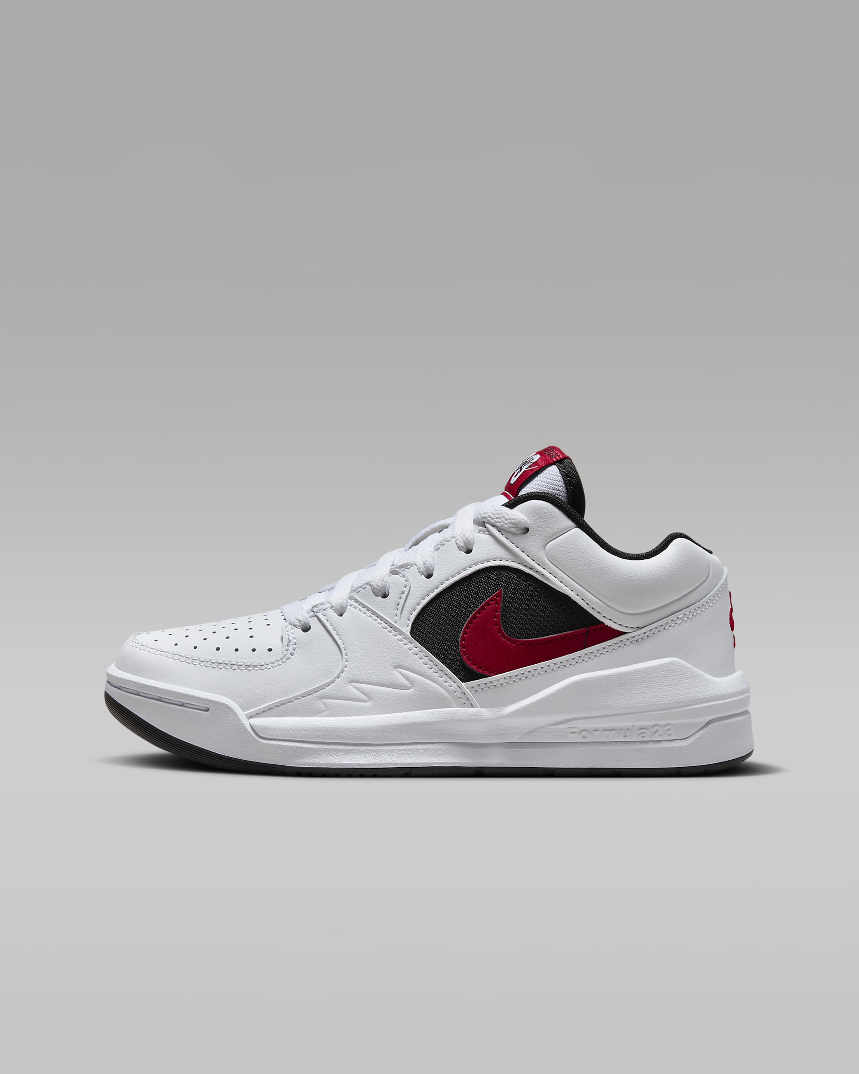Jordan Stadium 90 大童运动鞋 - 白色/黑/健身红