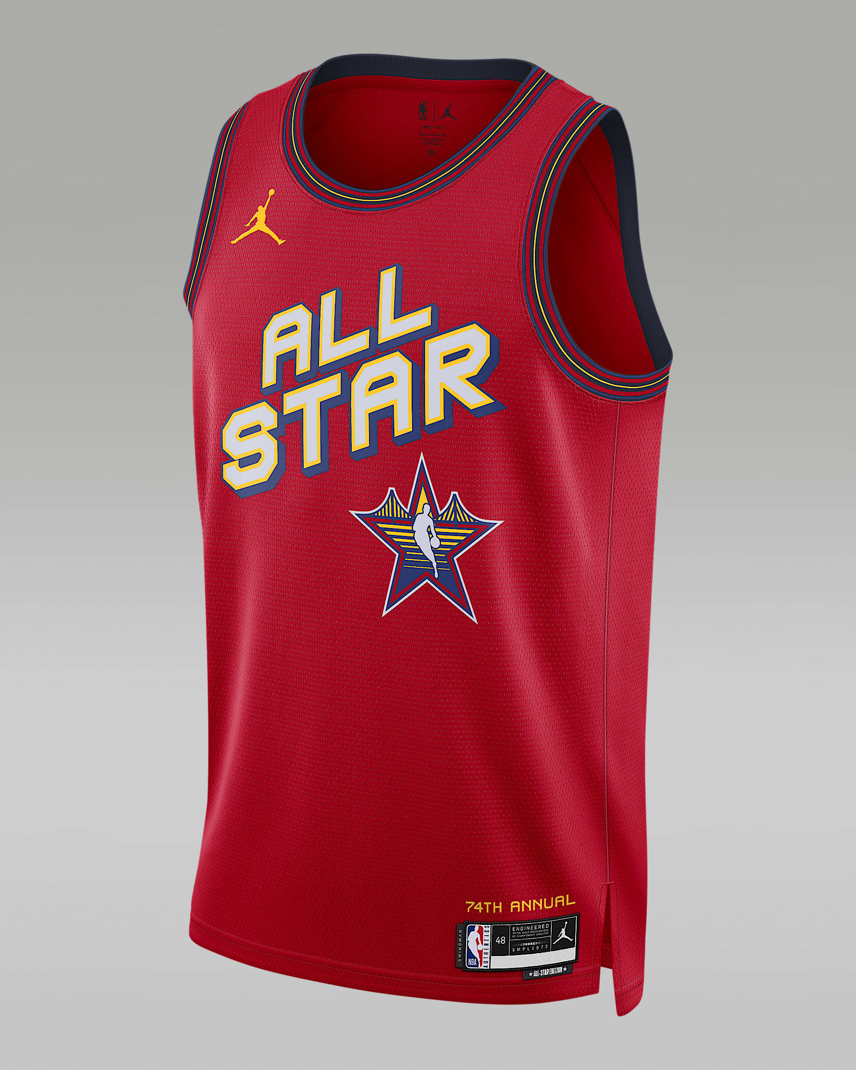 2025 All-Star Weekend (Team 1) Jordan Dri-FIT NBA Swingman Jersey 全明星男子速干球衣 - 大学红
