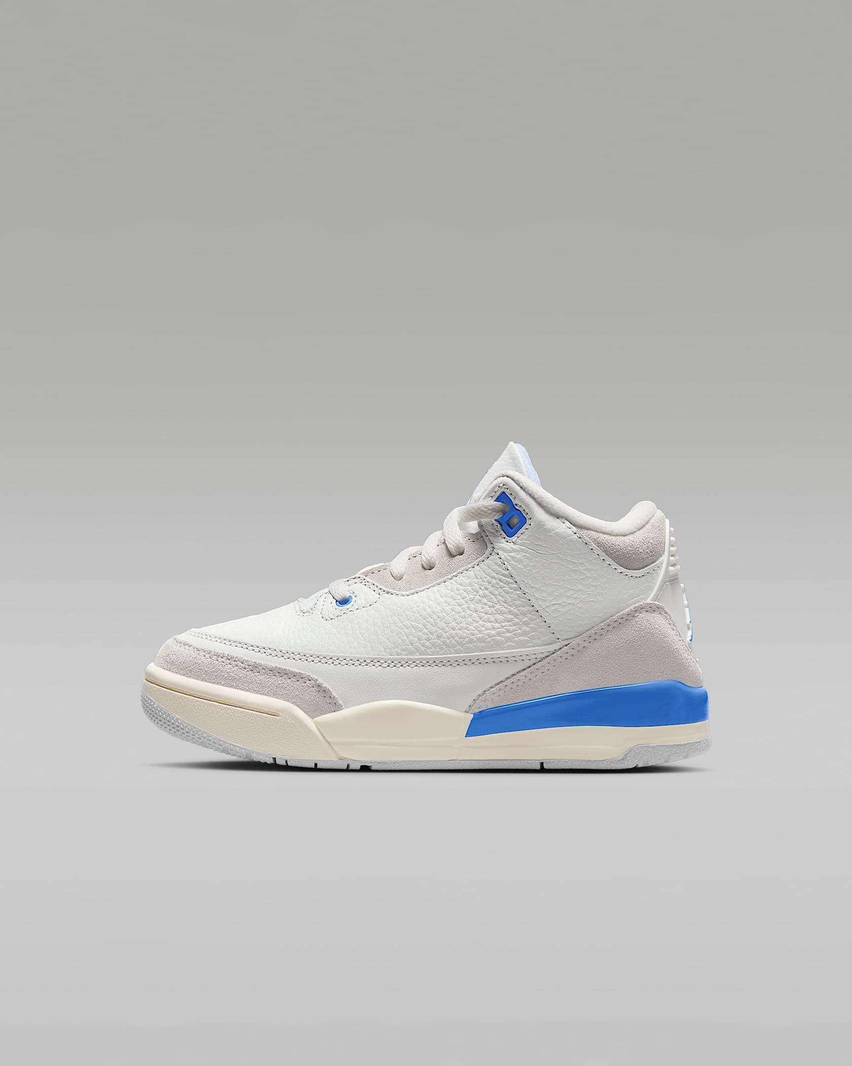 Jordan 3 Retro "Lucky Shorts" 复刻幼童运动鞋 - 山峰白/传奇蓝/尘光子色/氢蓝