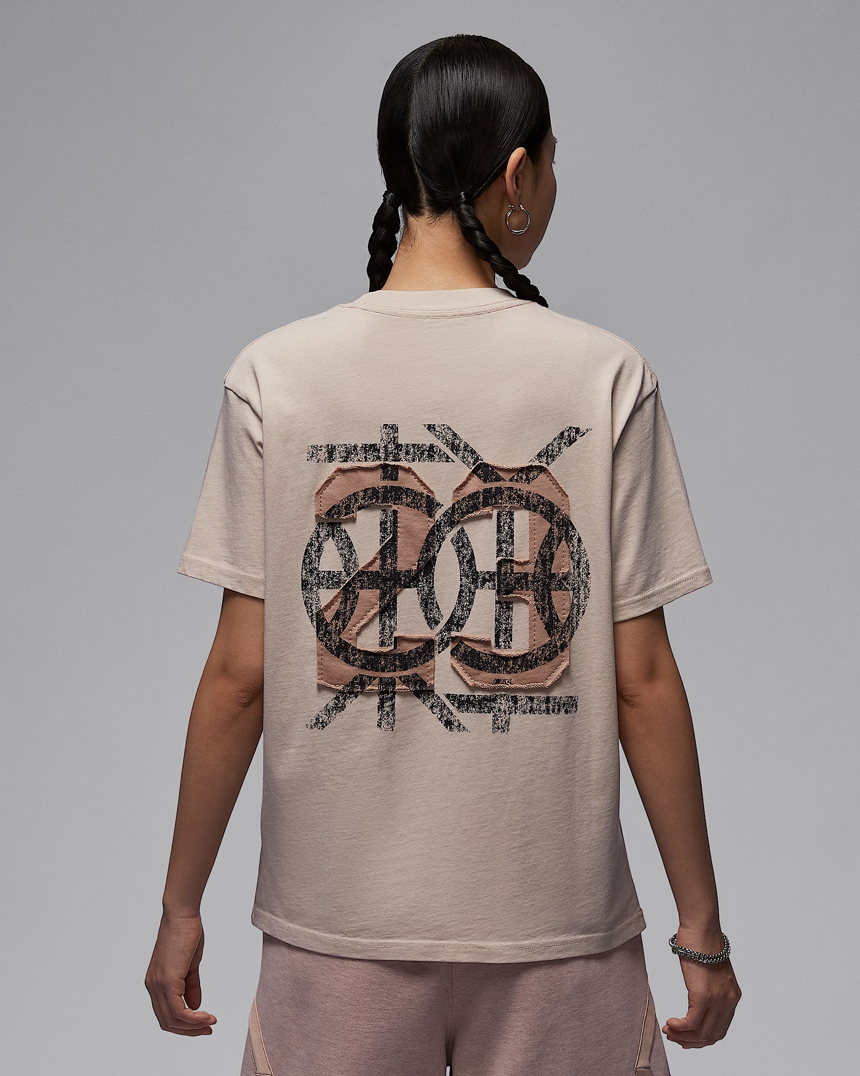 Jordan Sport Dongdan Dri-FIT 下站东单女子速干T恤 - 燕麦色/麻黄