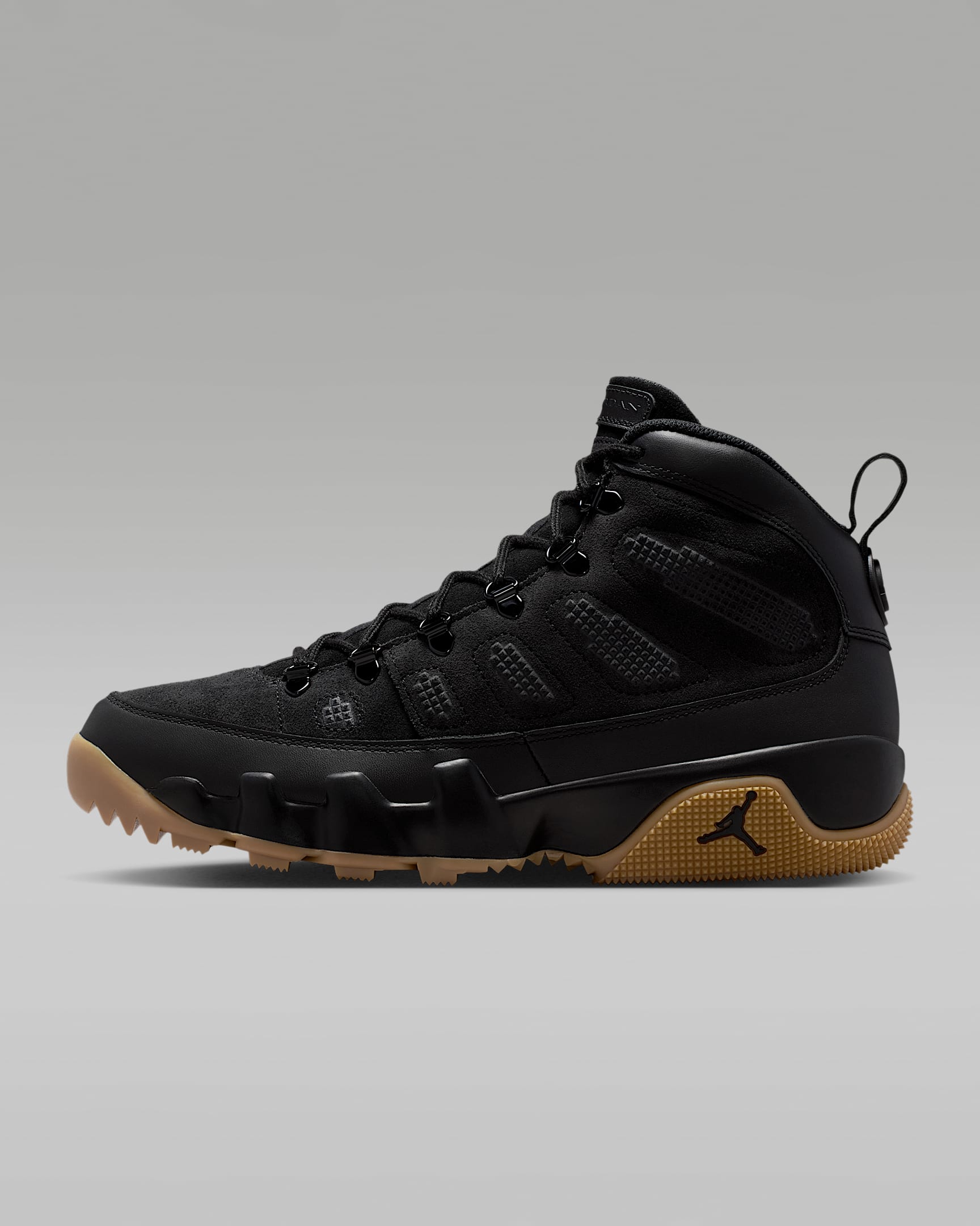 Air Jordan 9 Retro Boot NRG 复刻男子运动靴 - 黑/橡皮浅褐/黑