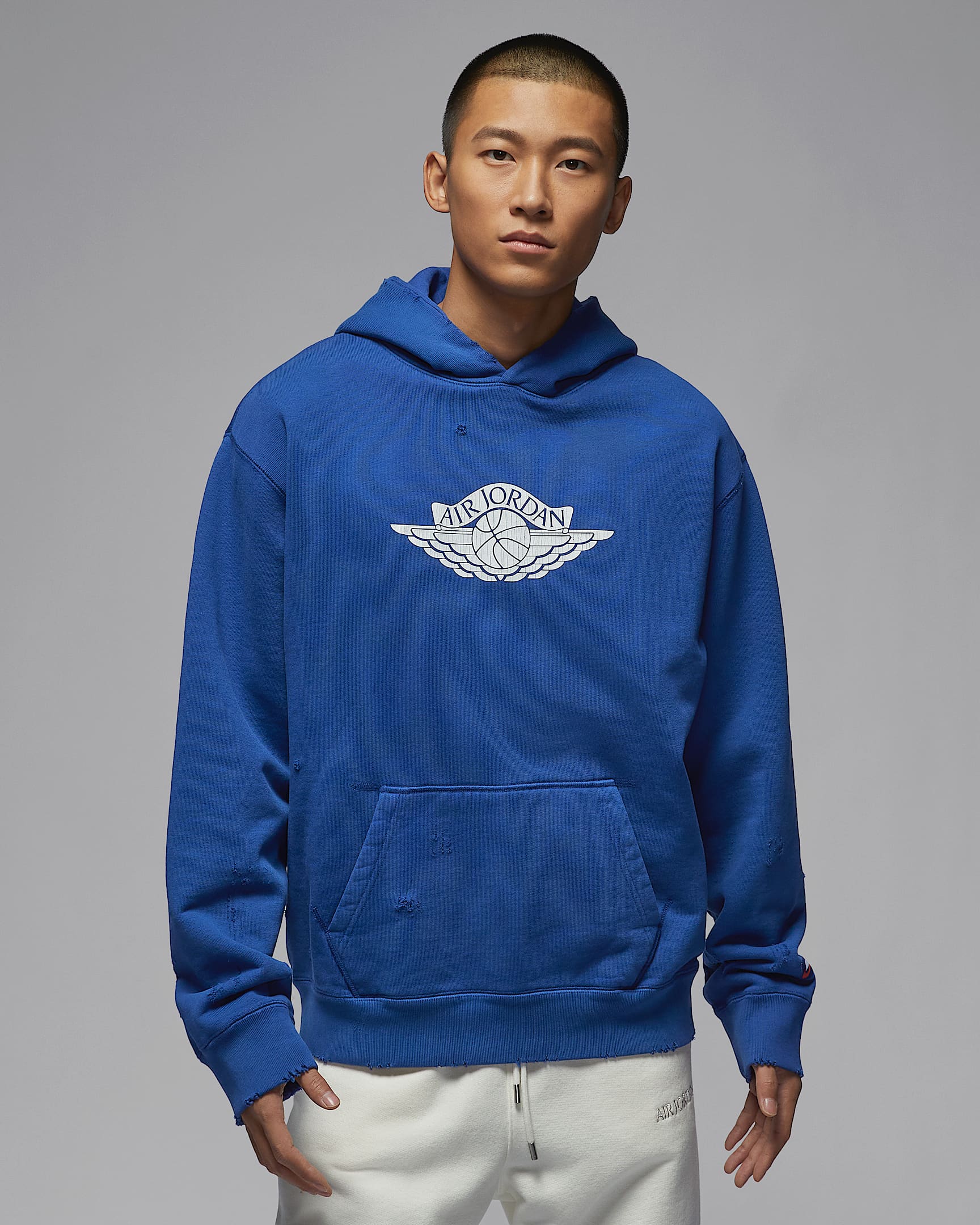 Jordan Rare Air 男子针织套头连帽衫 - 深宝蓝