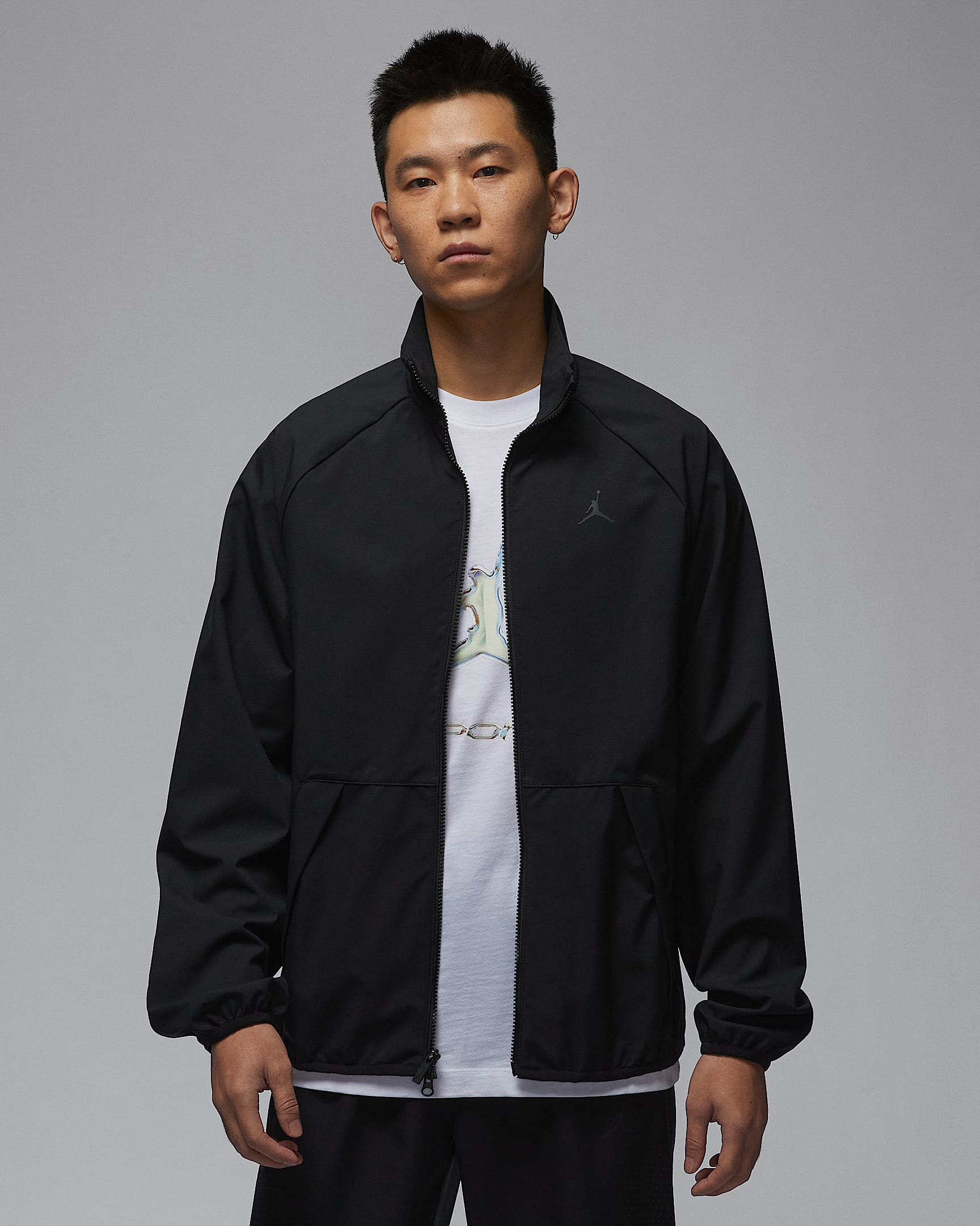 Jordan Sport JAM 男子热身夹克 - 黑/暗灰色