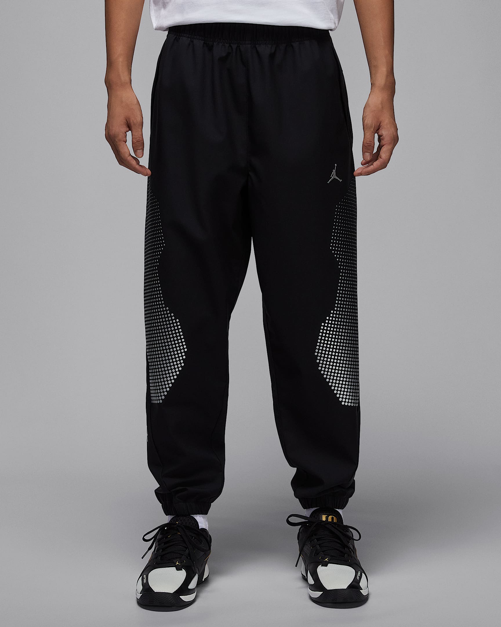 Jordan Sport JAM 男子热身长裤 - 黑/金属银