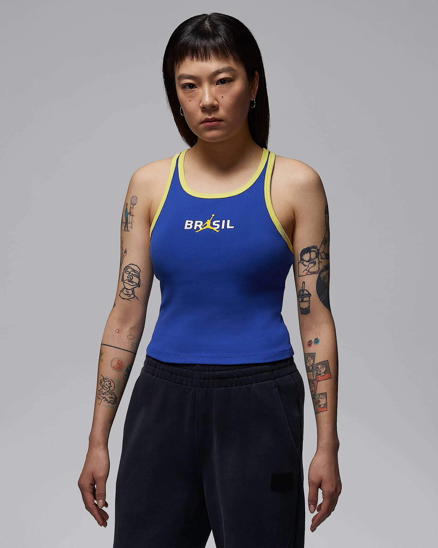 Jordan 女子无袖背心 - 旧宝蓝/脉冲黄